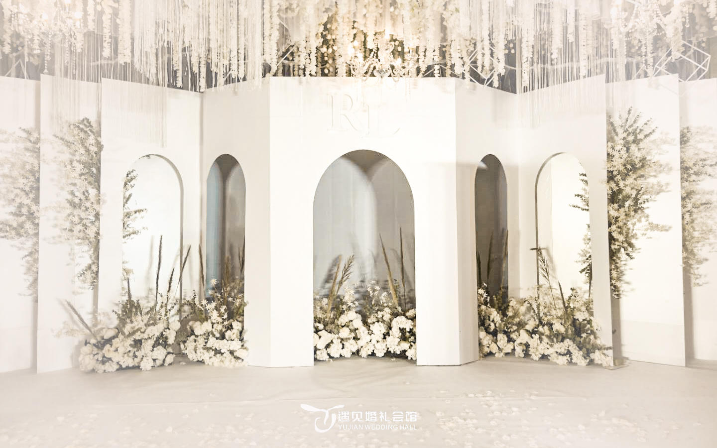 极简浪漫白绿韩系婚礼 微风是你