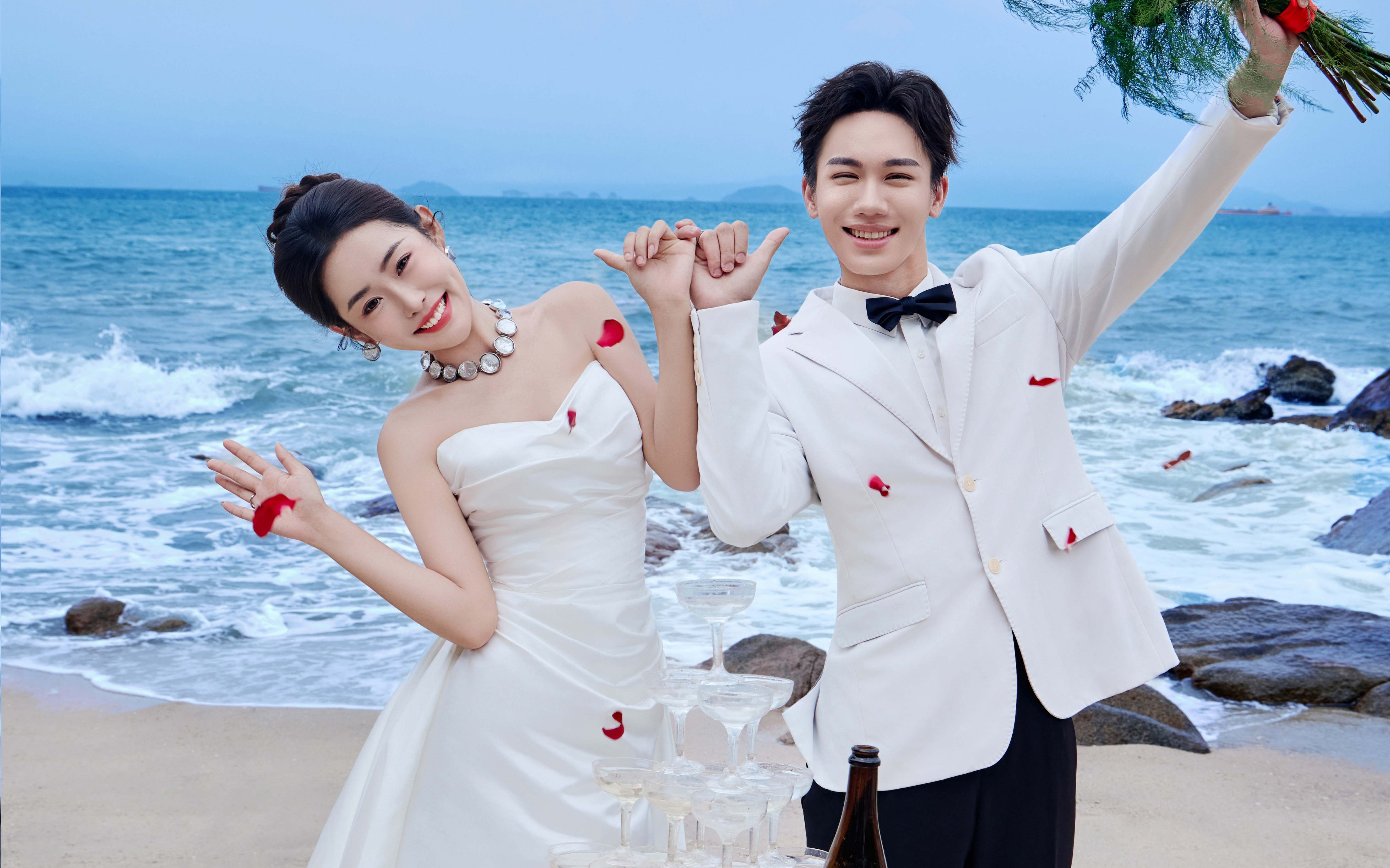 微醺海岸｜把婚礼现场搬进婚纱照里