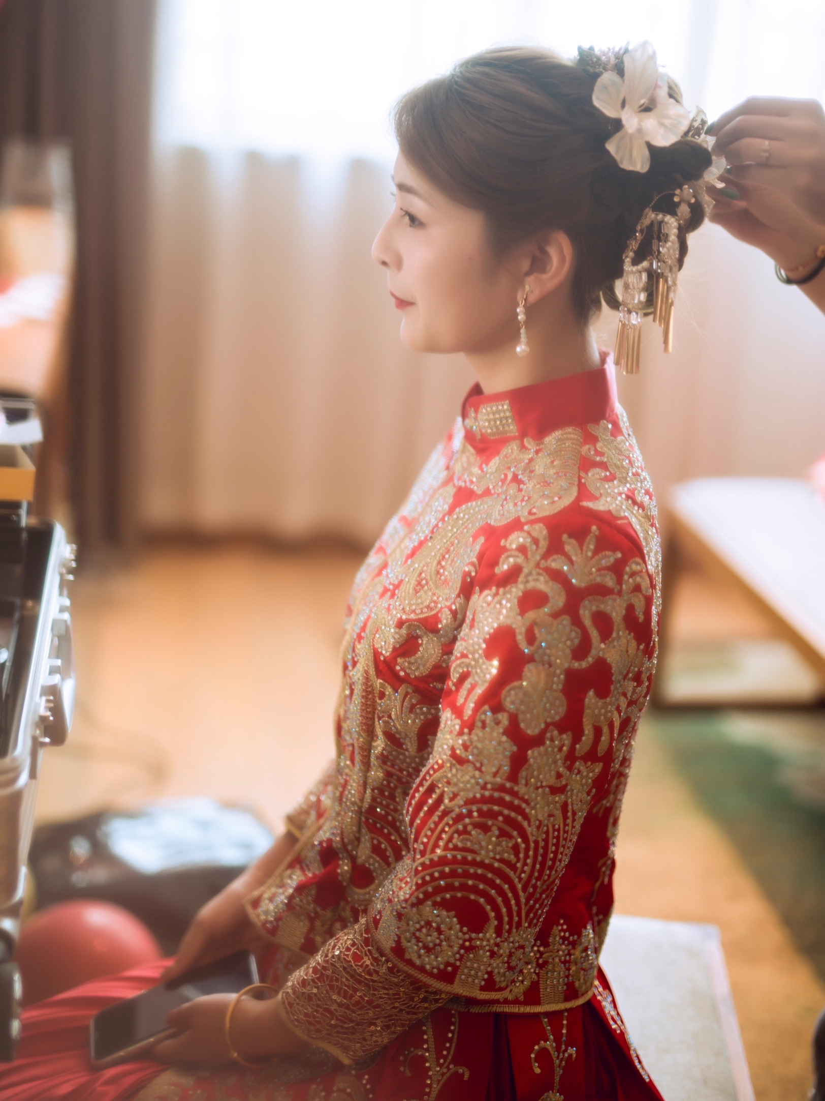 甜美流苏主纱套餐 含秀禾礼服