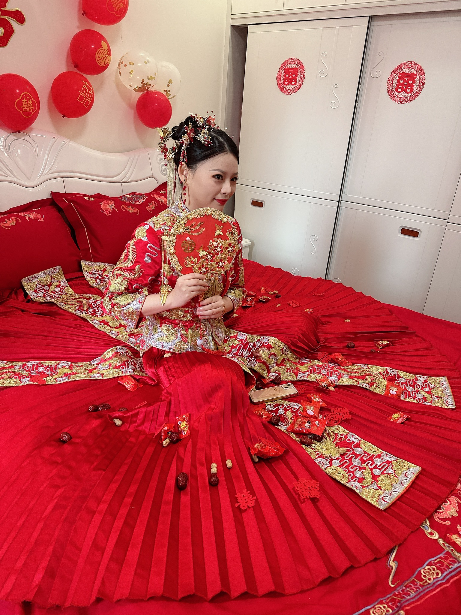 秀禾，白沙精致新娘造型，本人创作图片