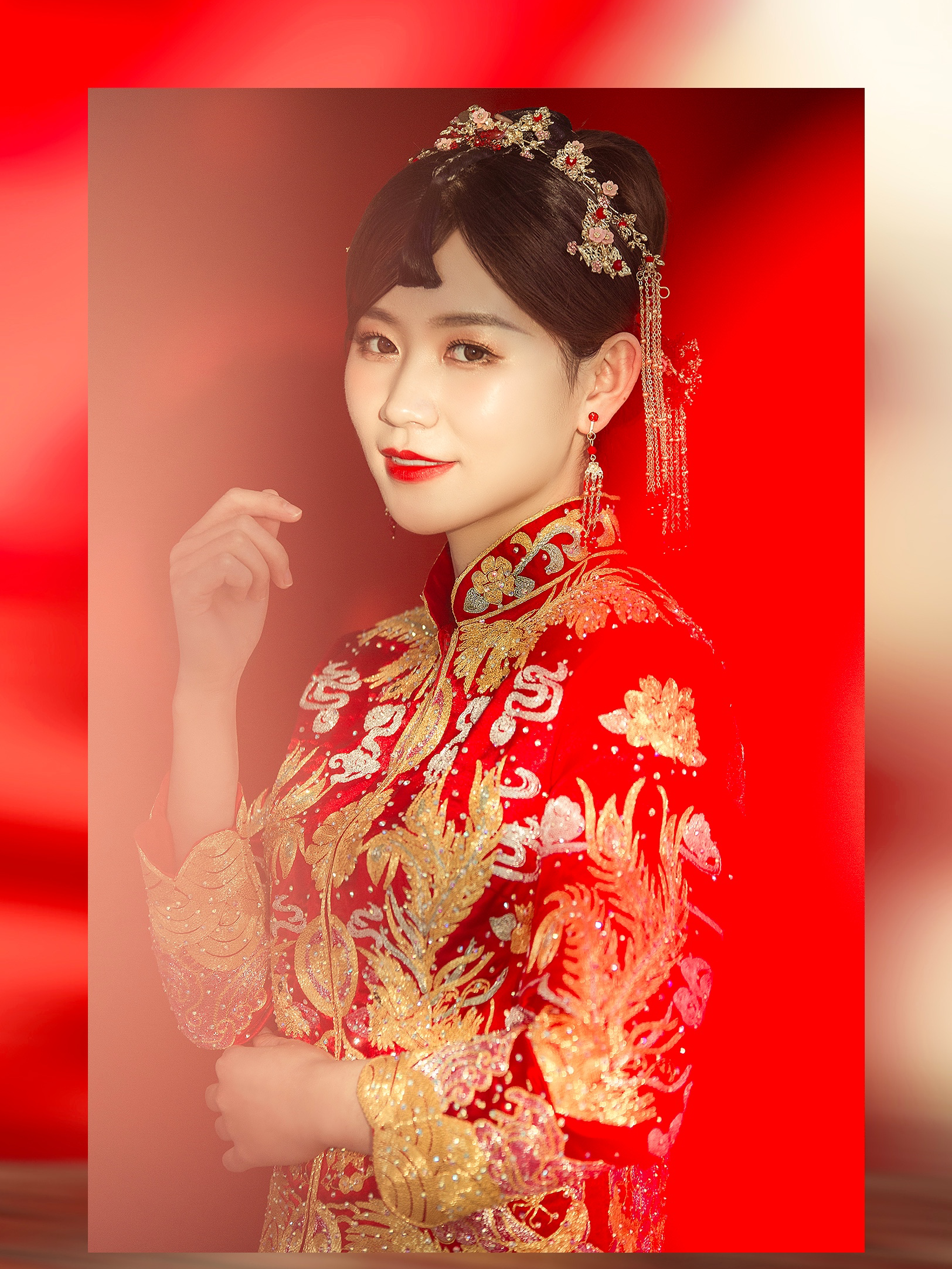 【婉唐婚纱】超值租赁 齐地纱+秀禾
