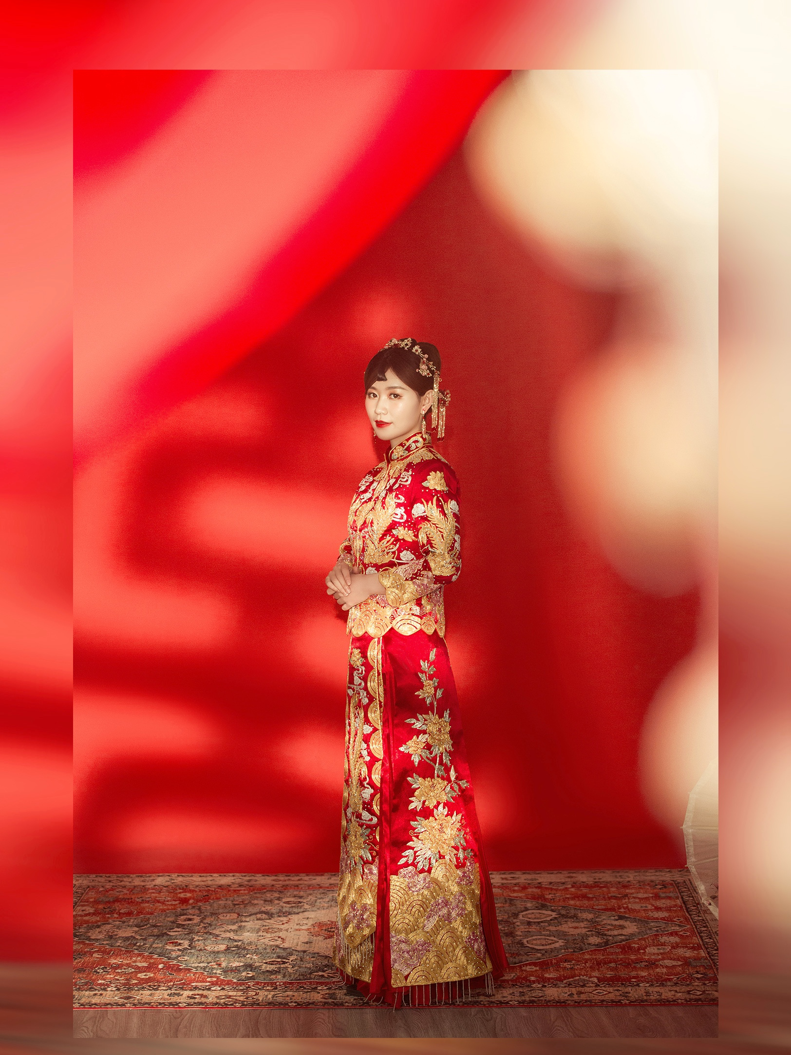 【婉唐婚纱】超值租赁 齐地纱+秀禾