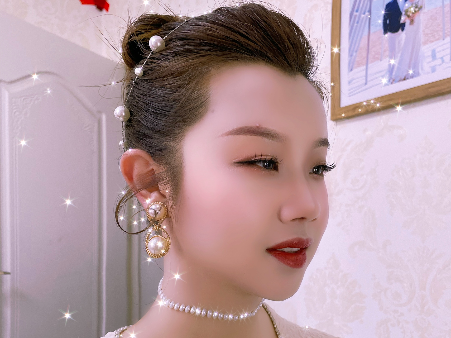 新娘回门妆+新郎妆面造型