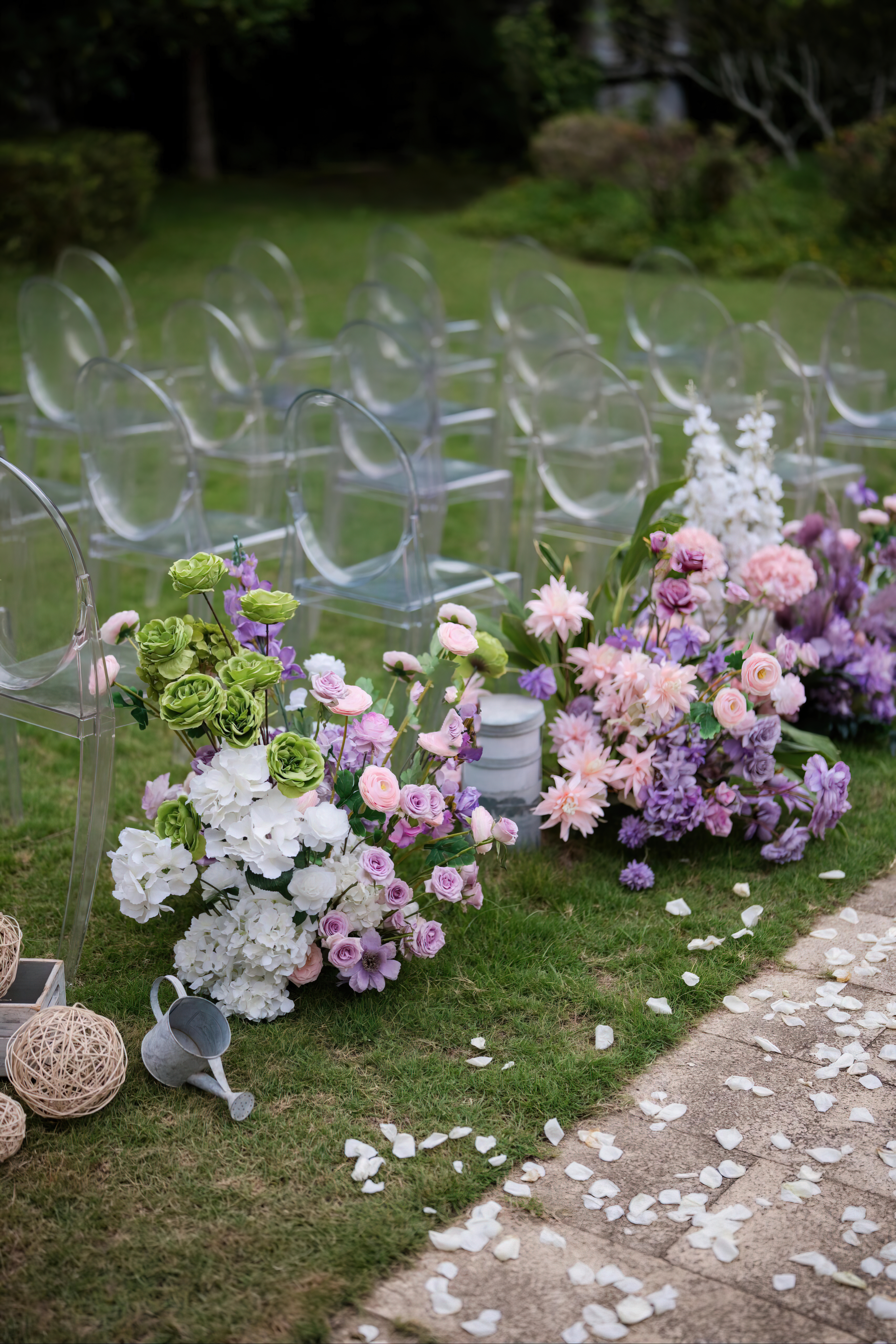 《花影》户外粉紫色婚礼