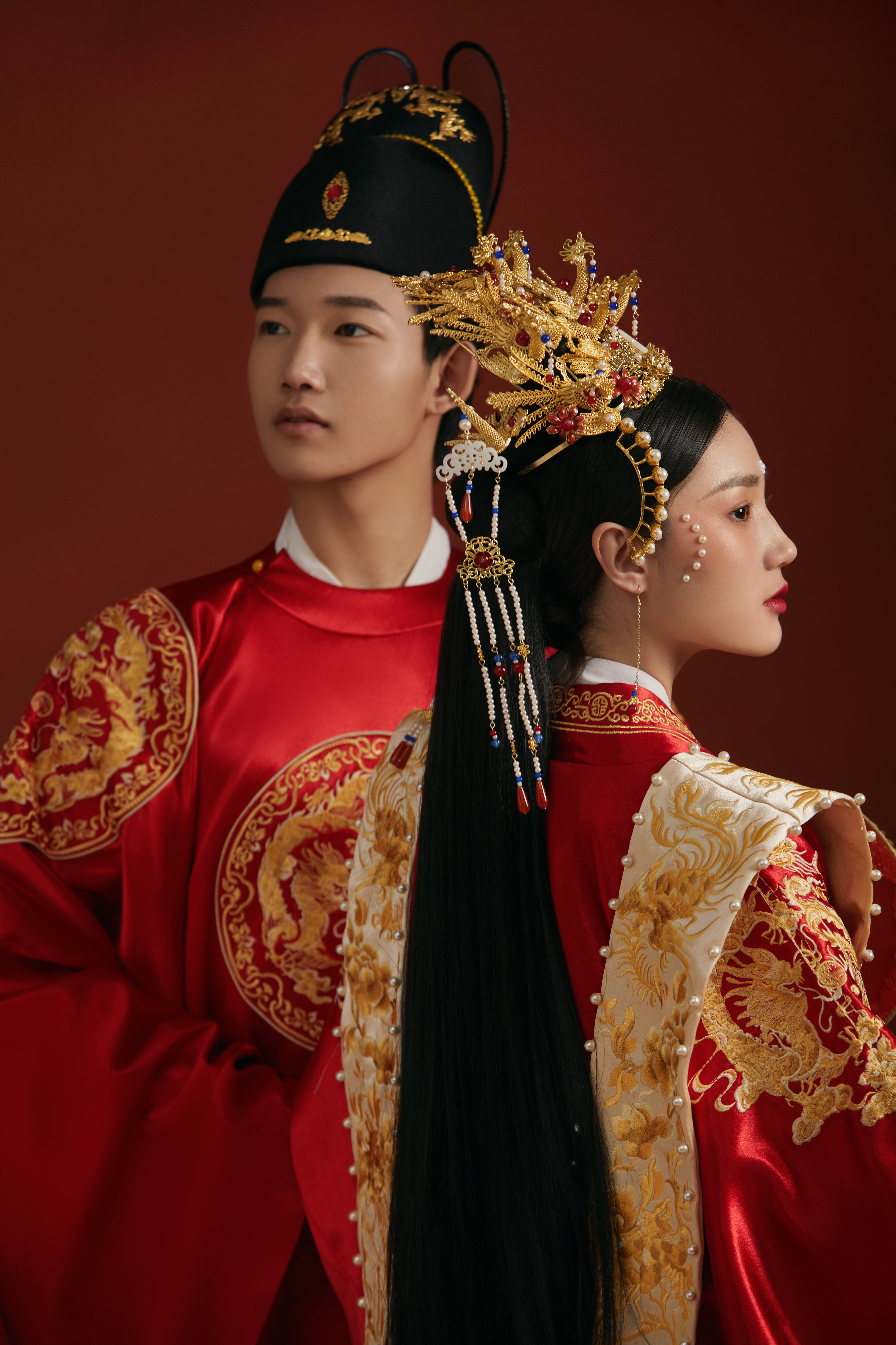 【得月】必拍中式 | 明制婚服 | 鳳冠霞帔