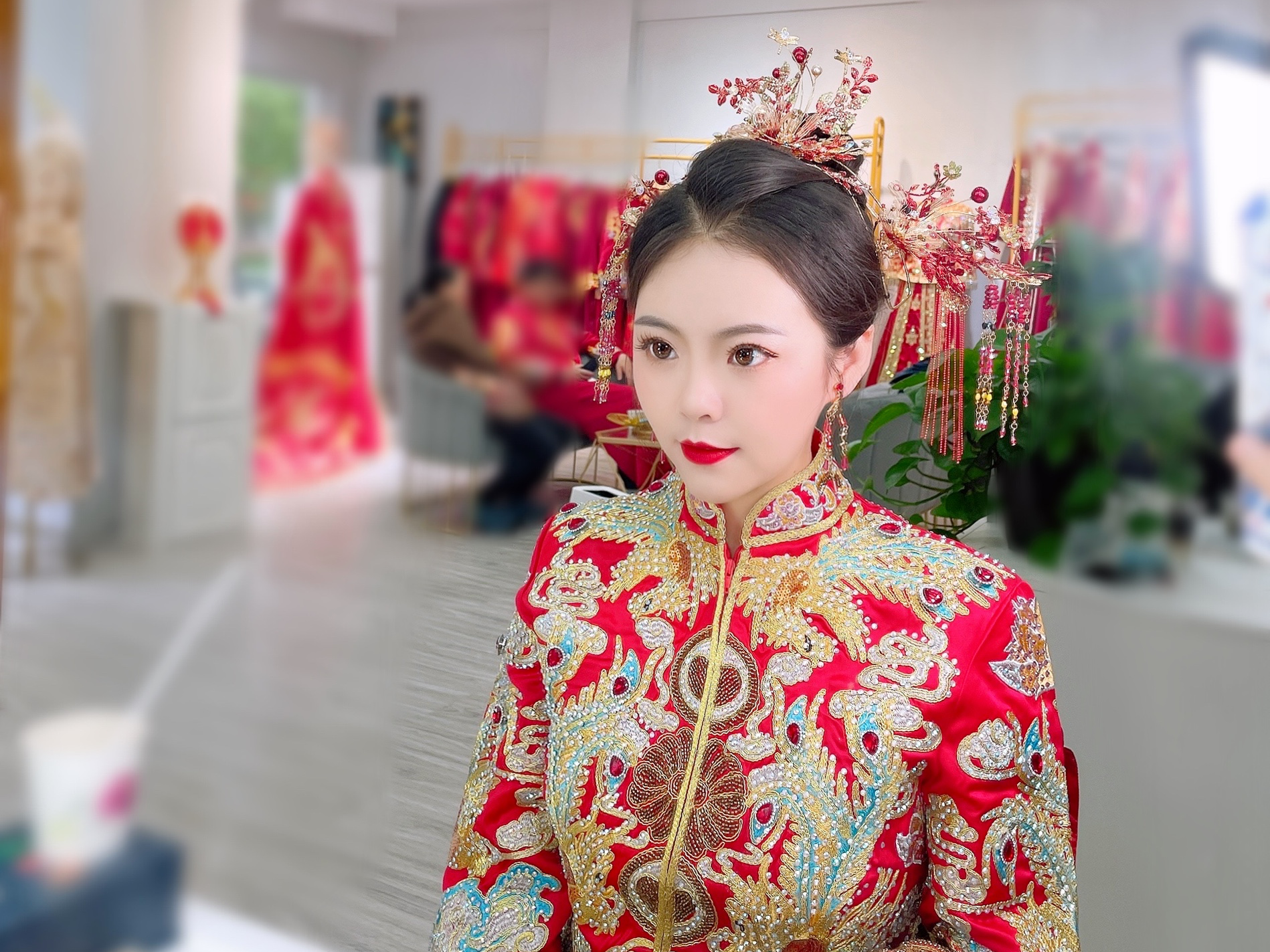 【真实客照】首席化妆师 新娘全程跟妆  手机实拍