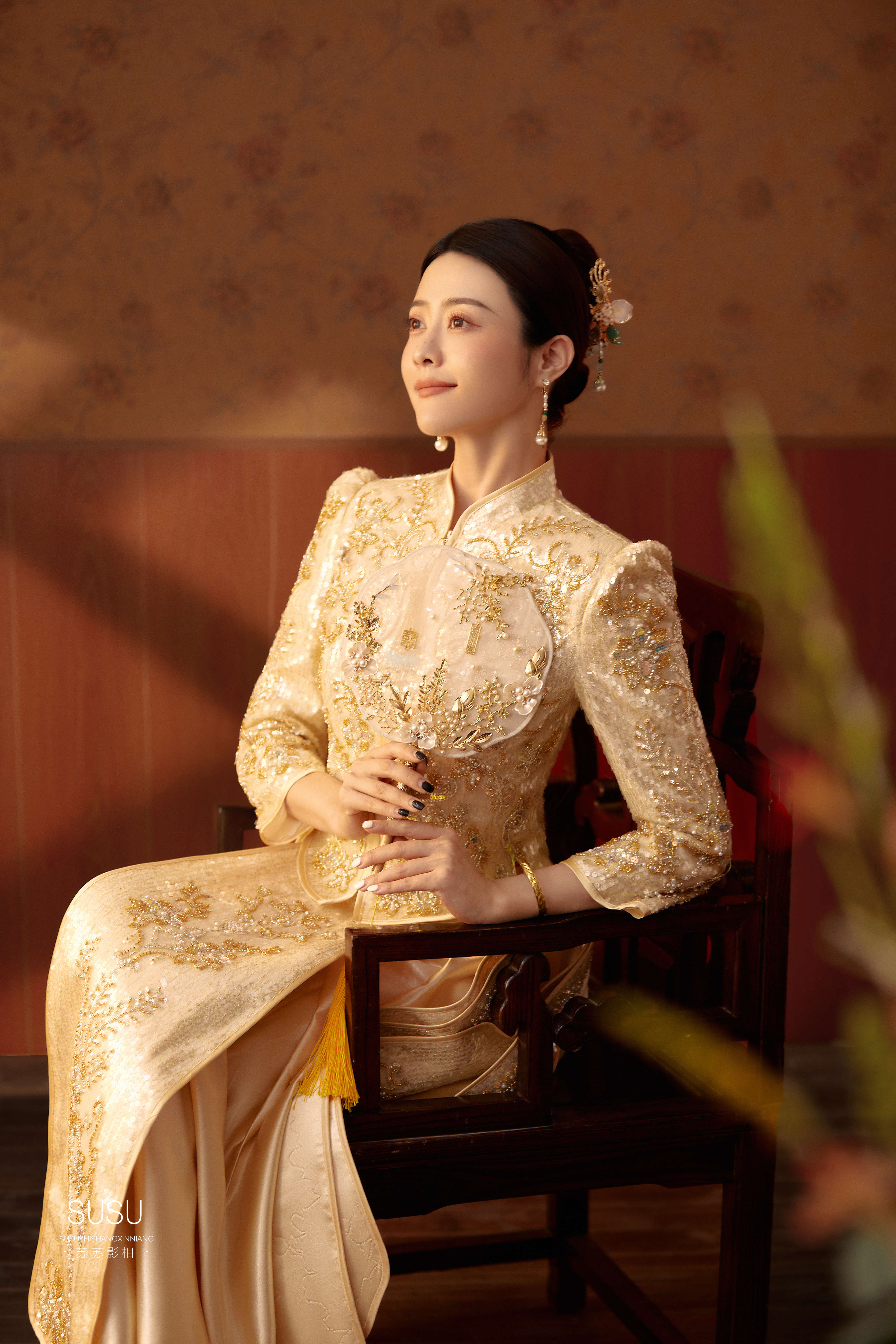 父母安利的中式婚纱照，拍完就爱上了