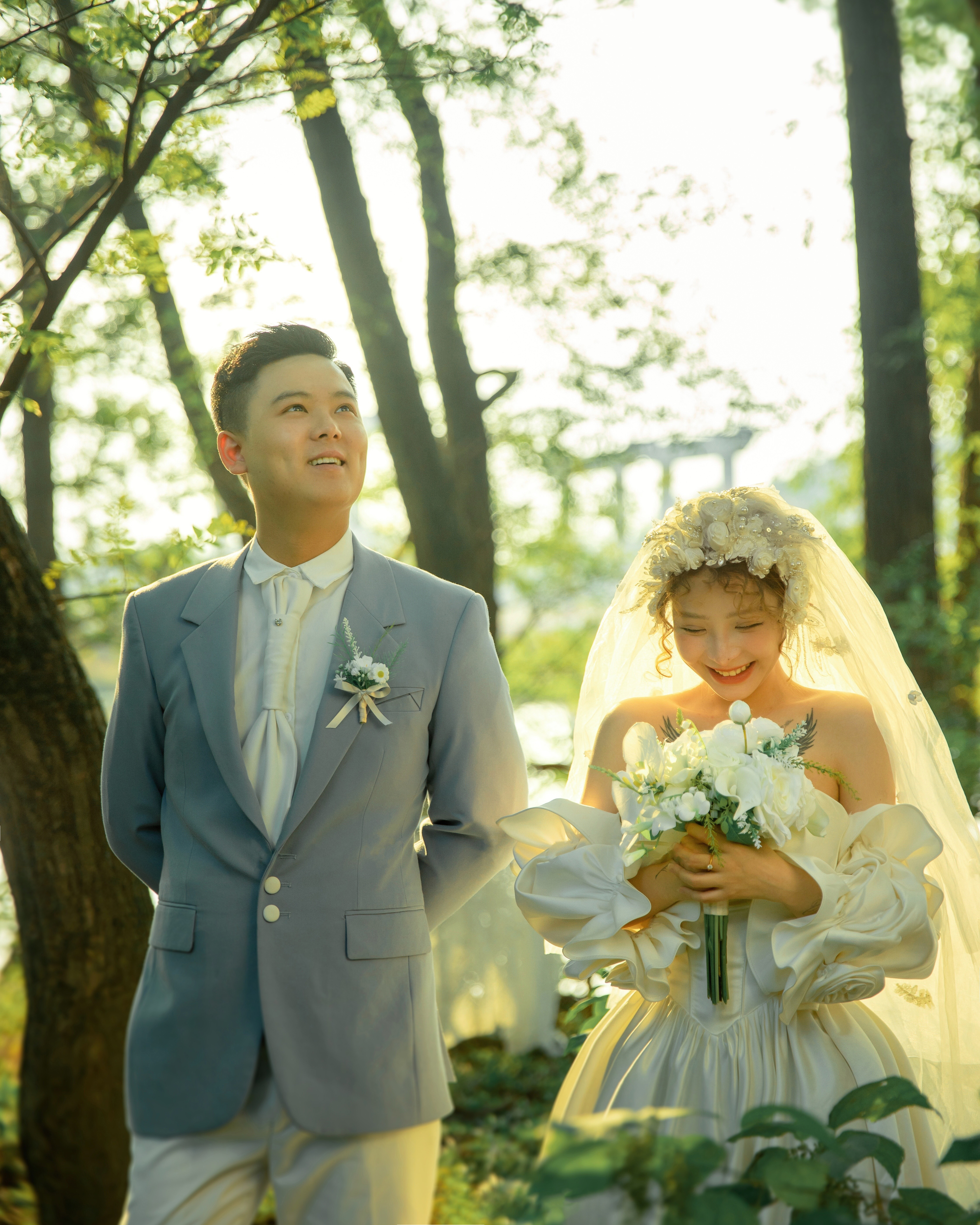 治愈系森系婚紗照