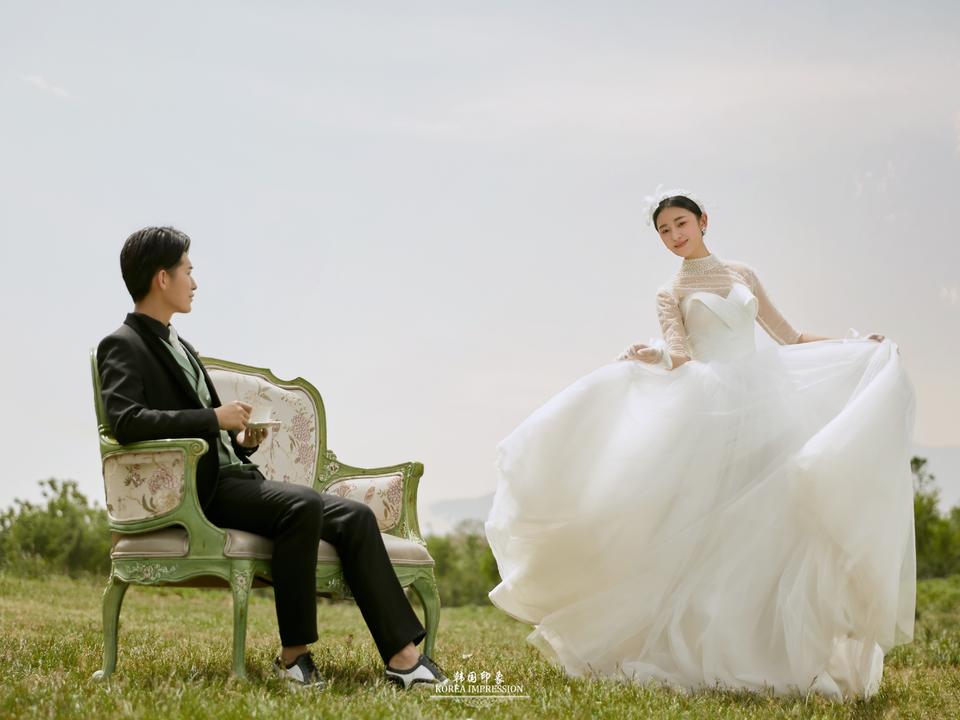 韩式极简|纪实婚纱照|复古|草坪|街拍
