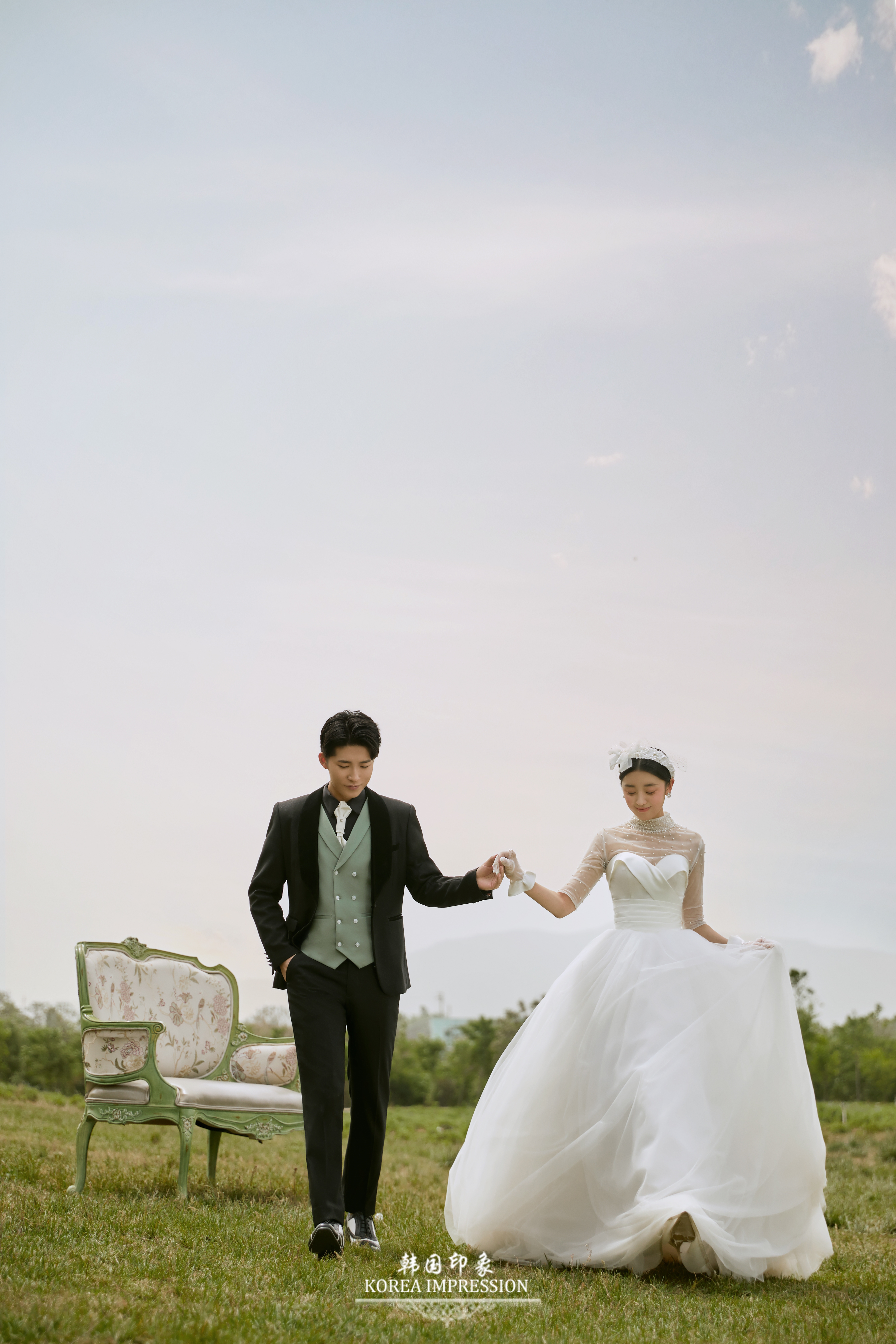 韩式极简|纪实婚纱照|复古|草坪|街拍