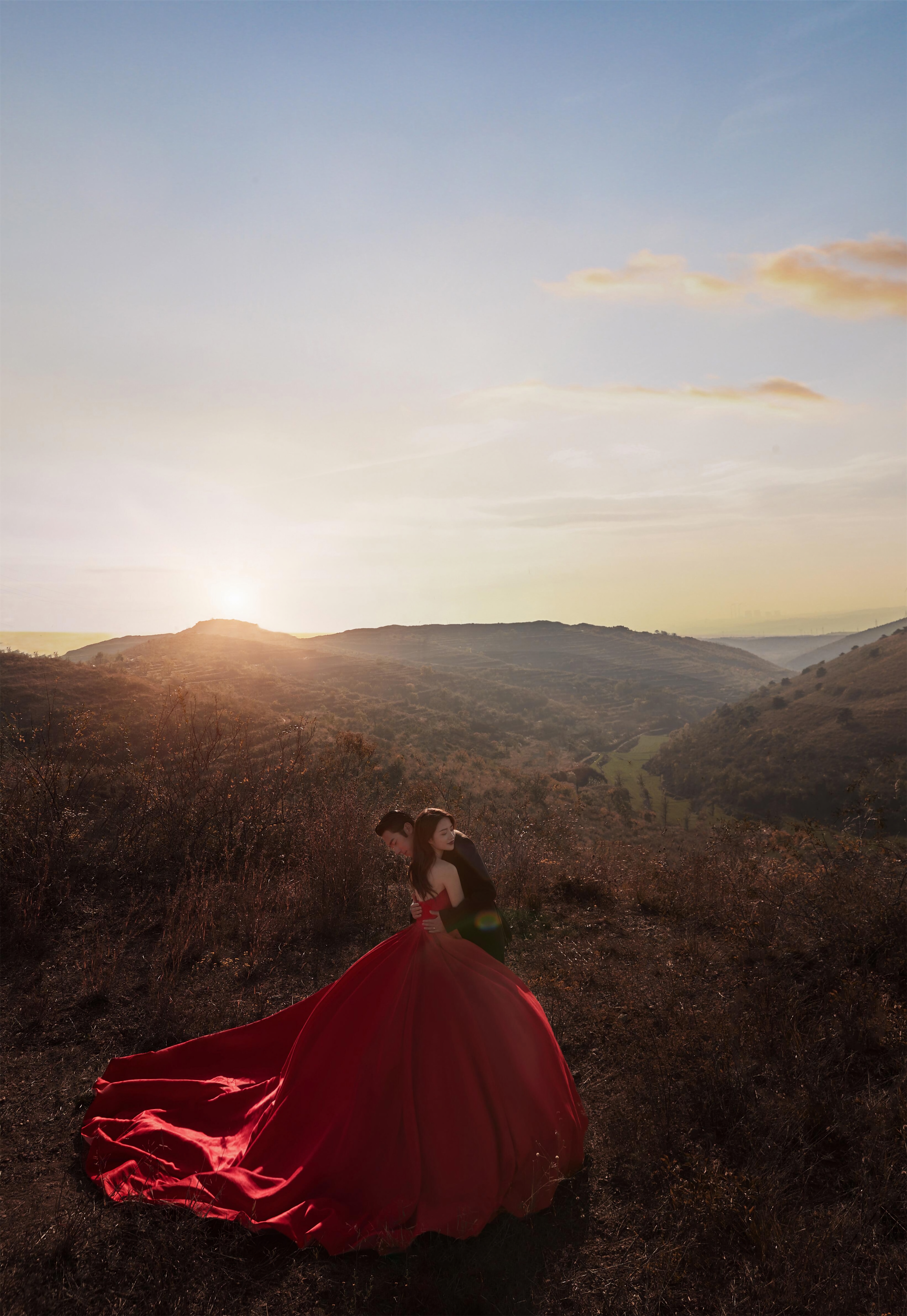 高级又大气的山景婚纱照