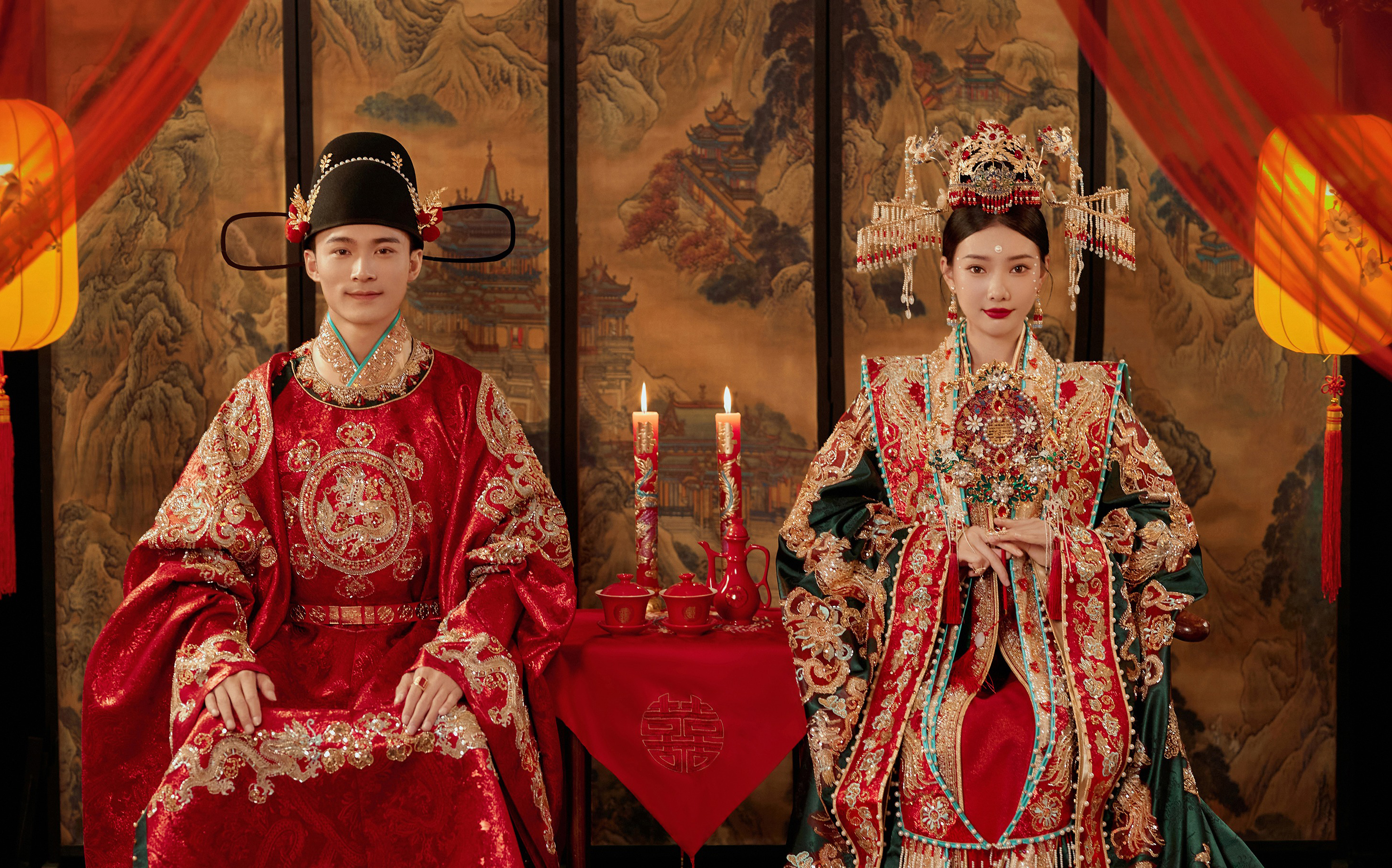 【特惠套餐】送量身定制婚纱+9组合照片墙+包邮