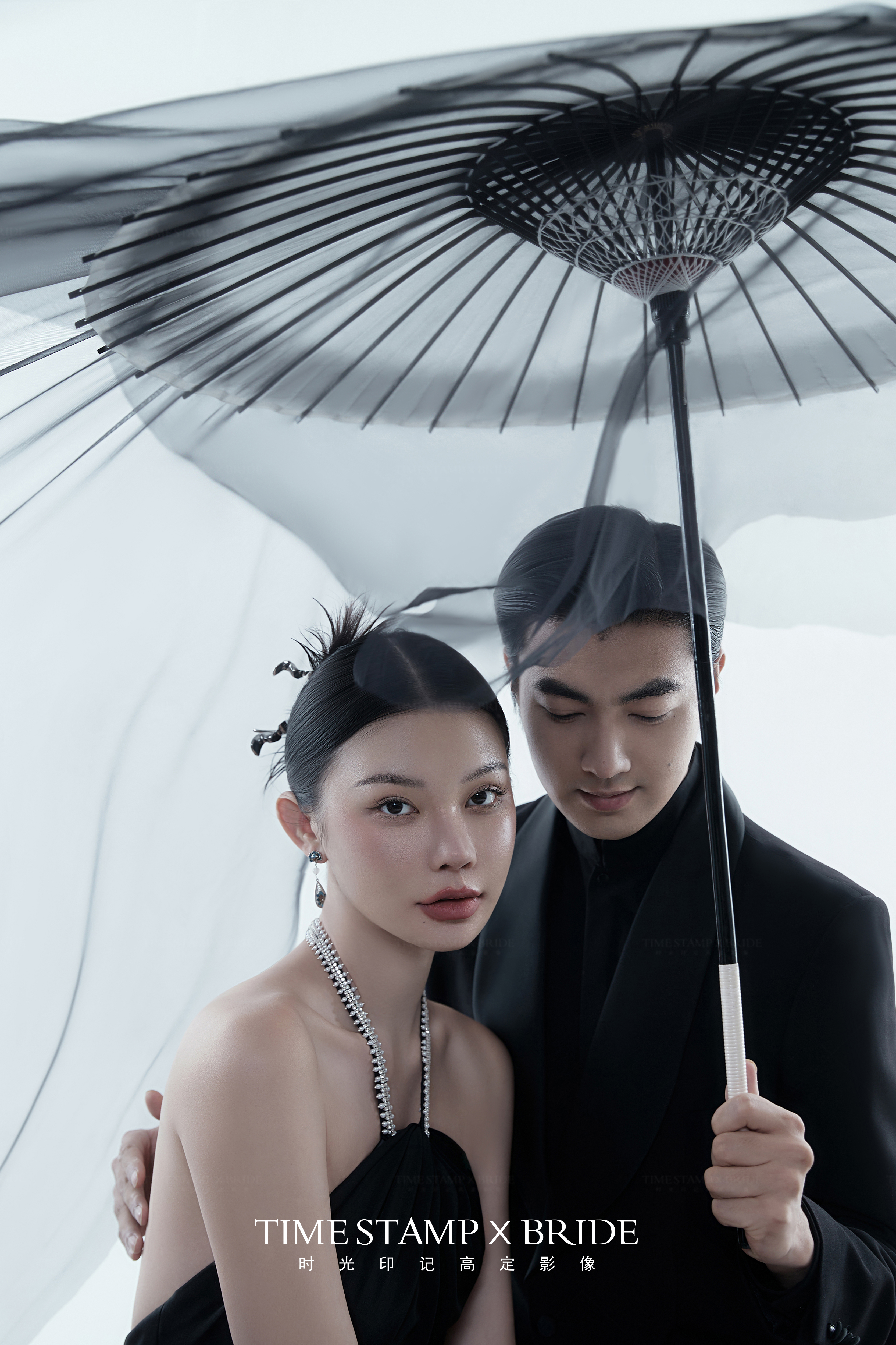 纯美国风腔调|小众创意水墨工笔画婚纱照！