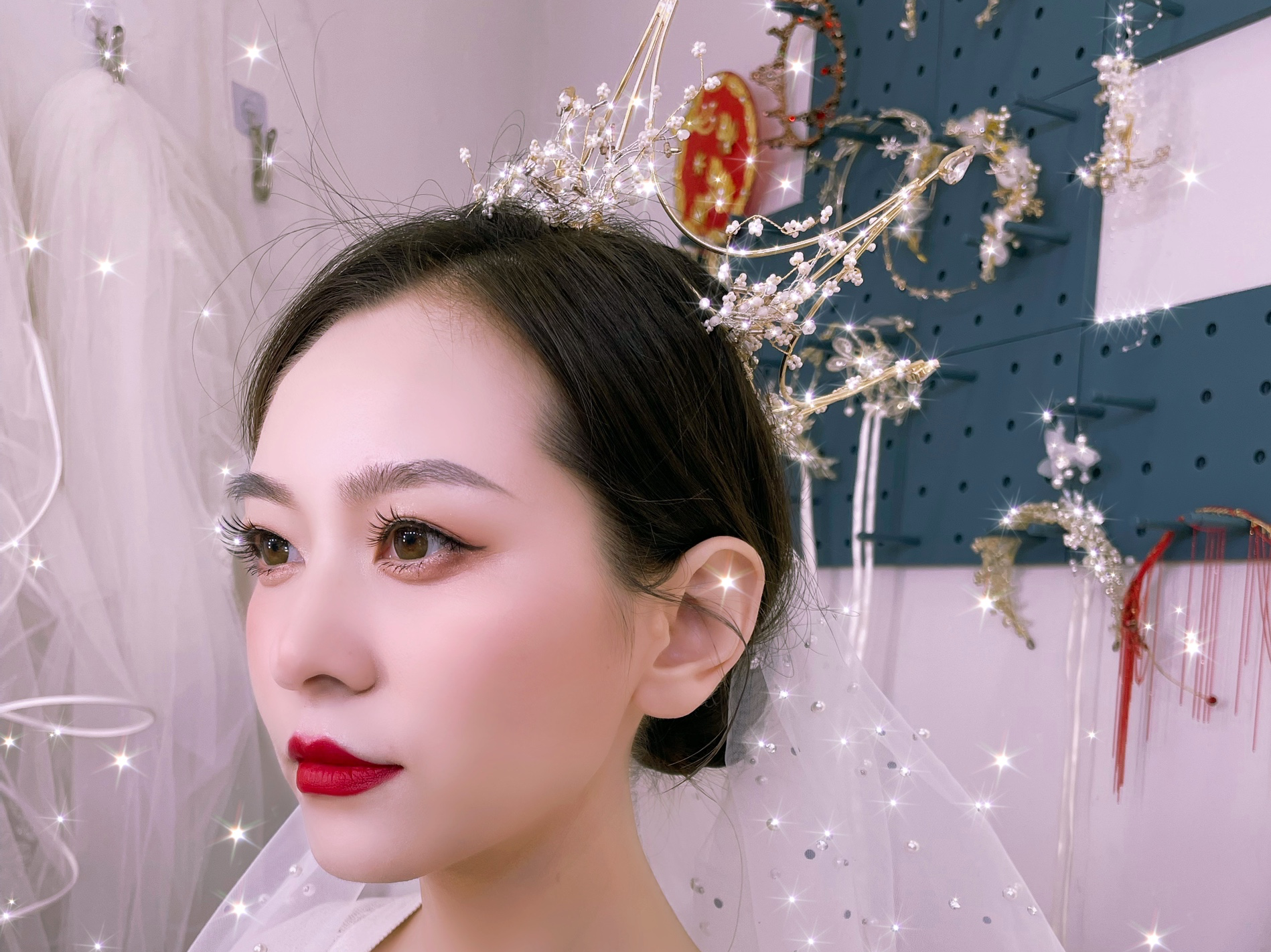 中式秀禾新娘，三套妆发送妈妈妆