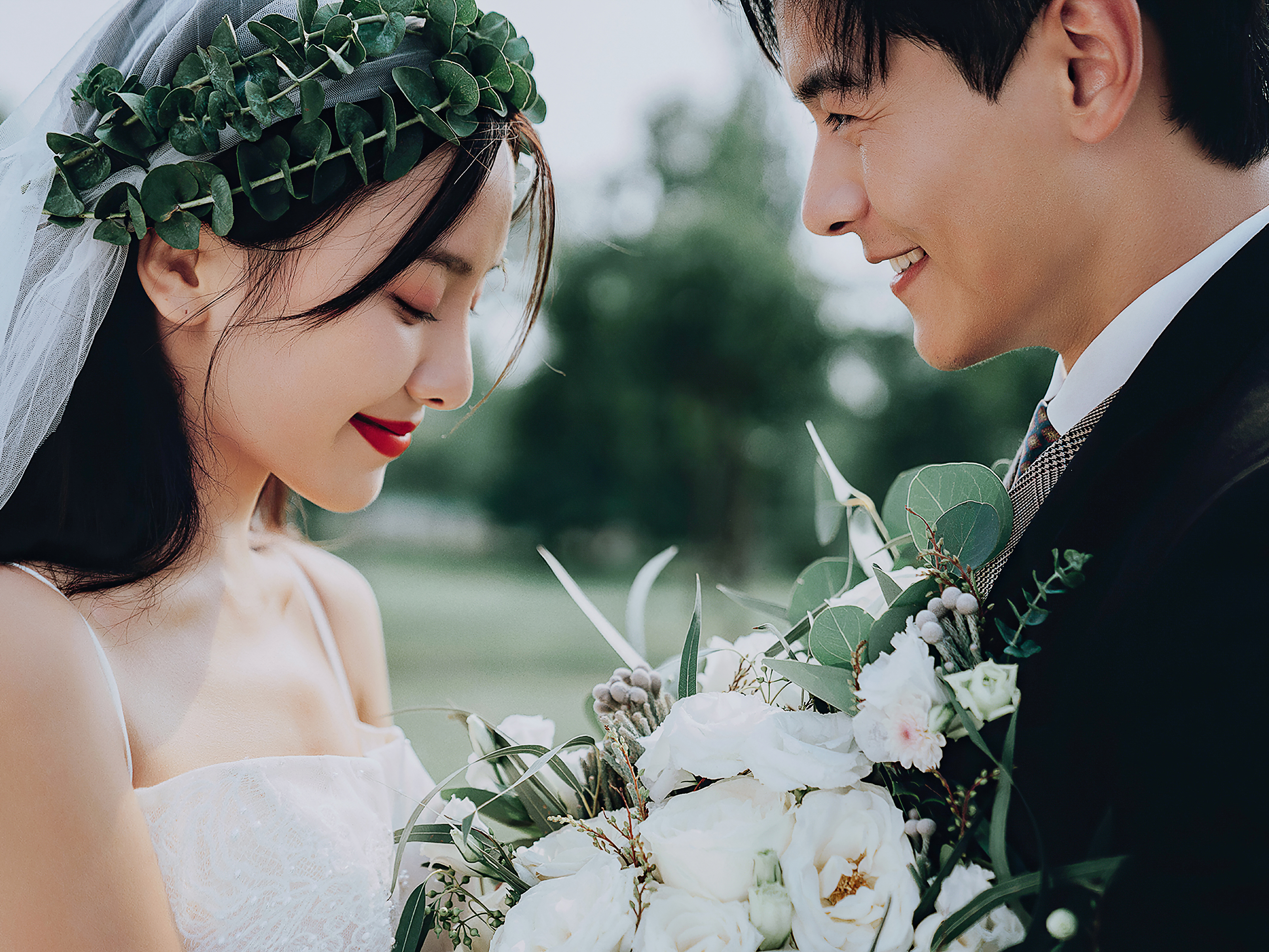 简约婚纱照；轻欧高定；自然森系