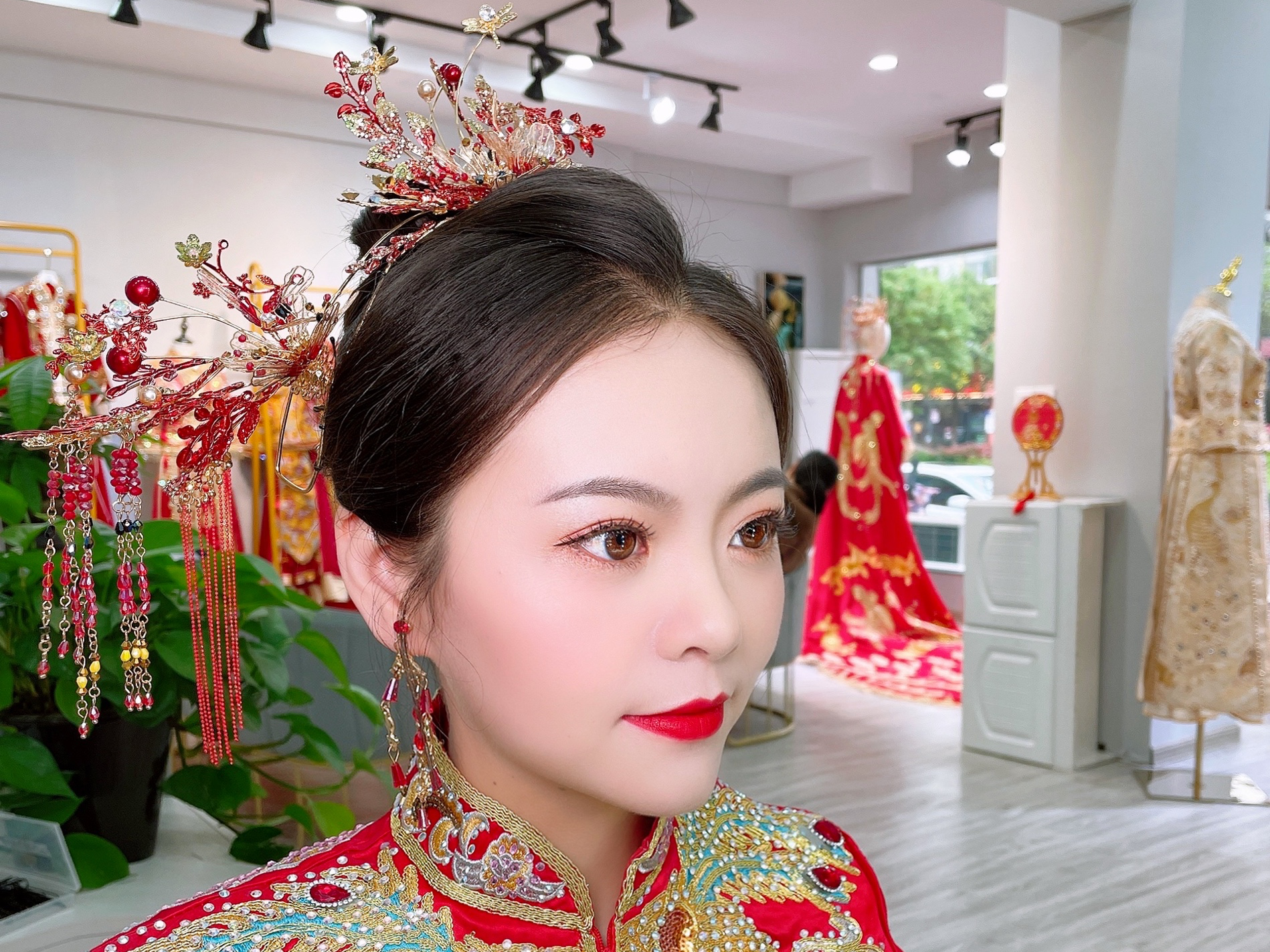 【真实客照】首席化妆师 新娘全程跟妆  手机实拍