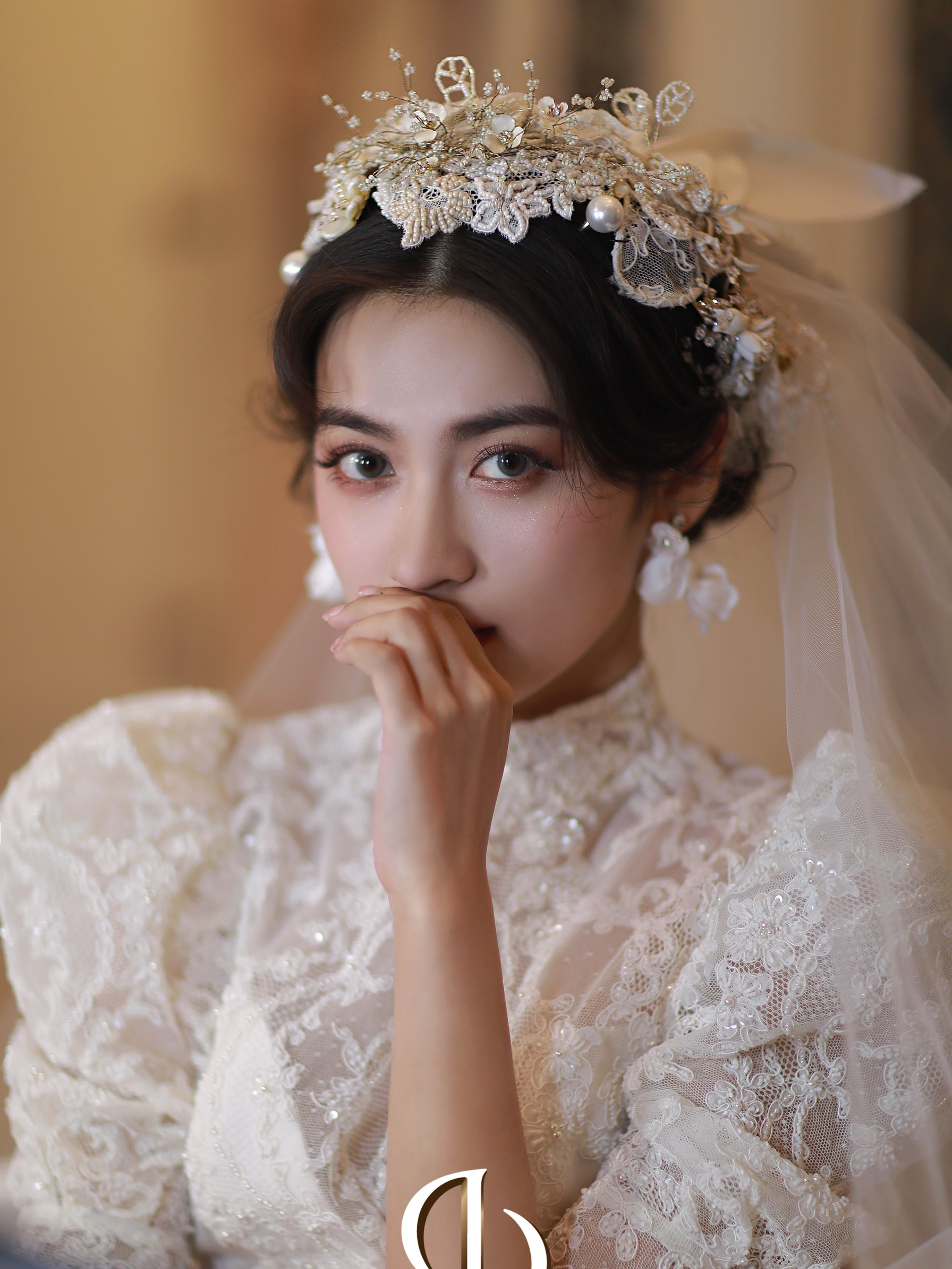 公主浪漫，复古与蕾丝的高定主婚纱