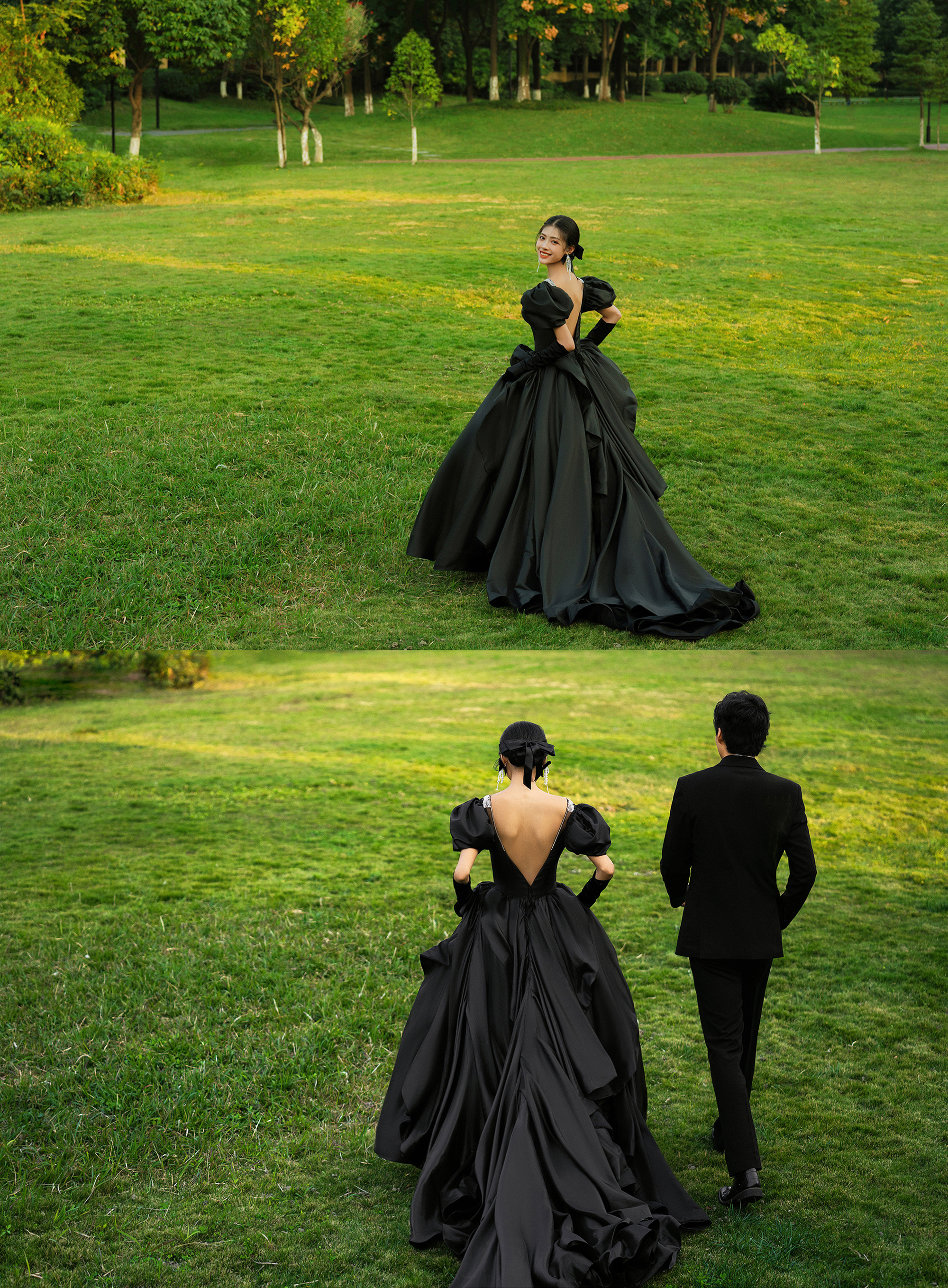 哇！超治愈又情绪感十足的黑纱婚纱照