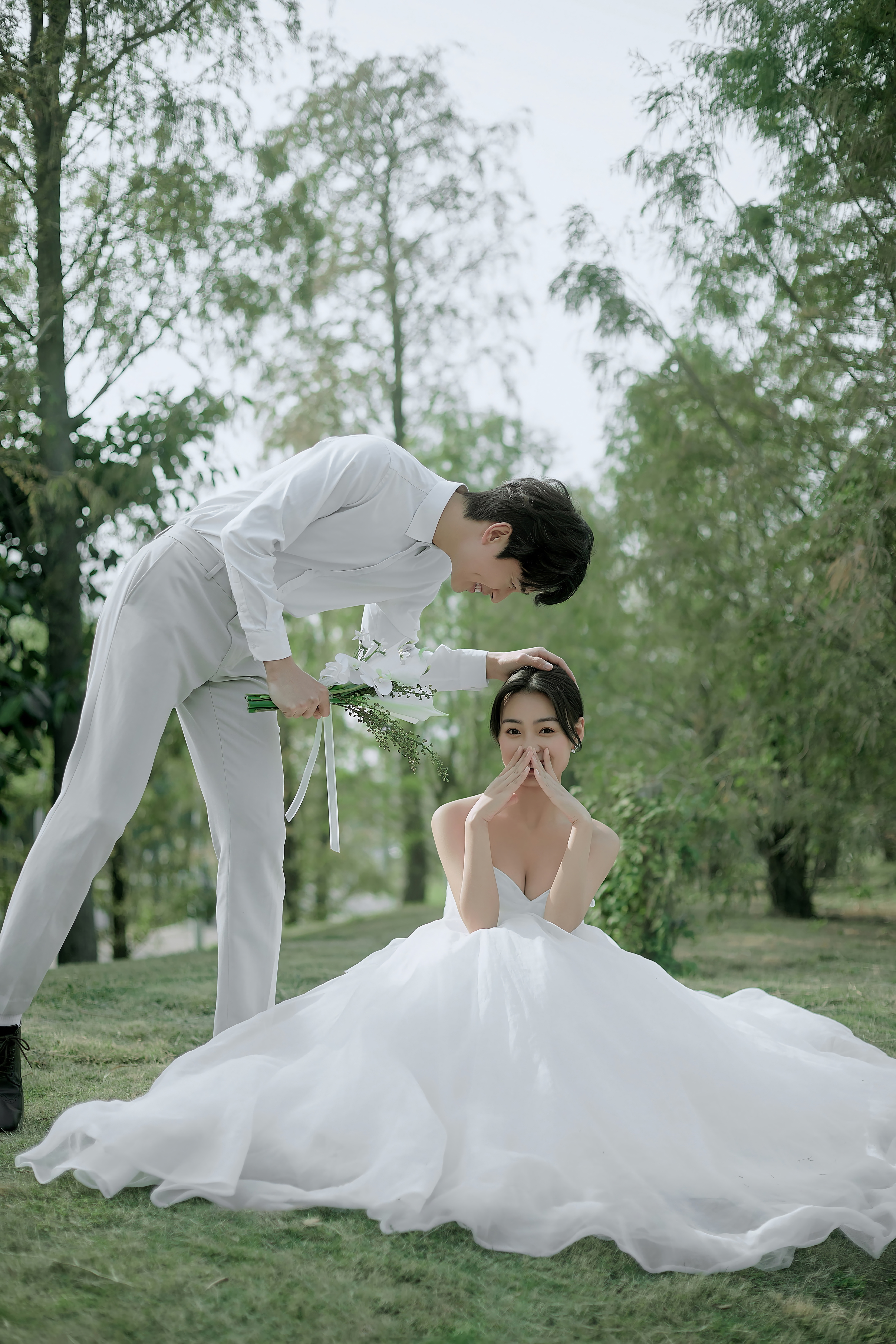 小仙女都在拍的浪漫森系婚纱照