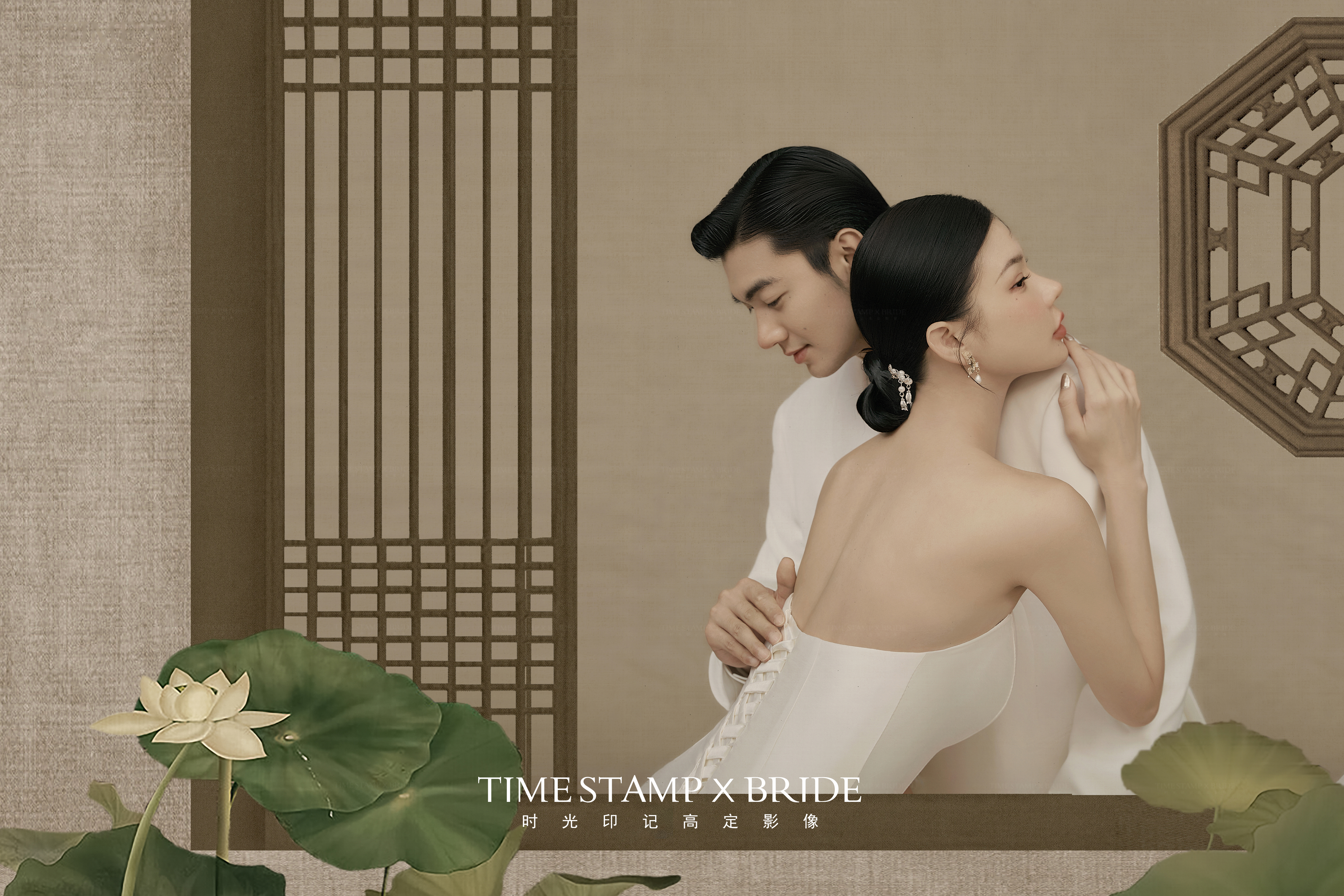 工笔画婚纱照,备婚一定要拍的风格!