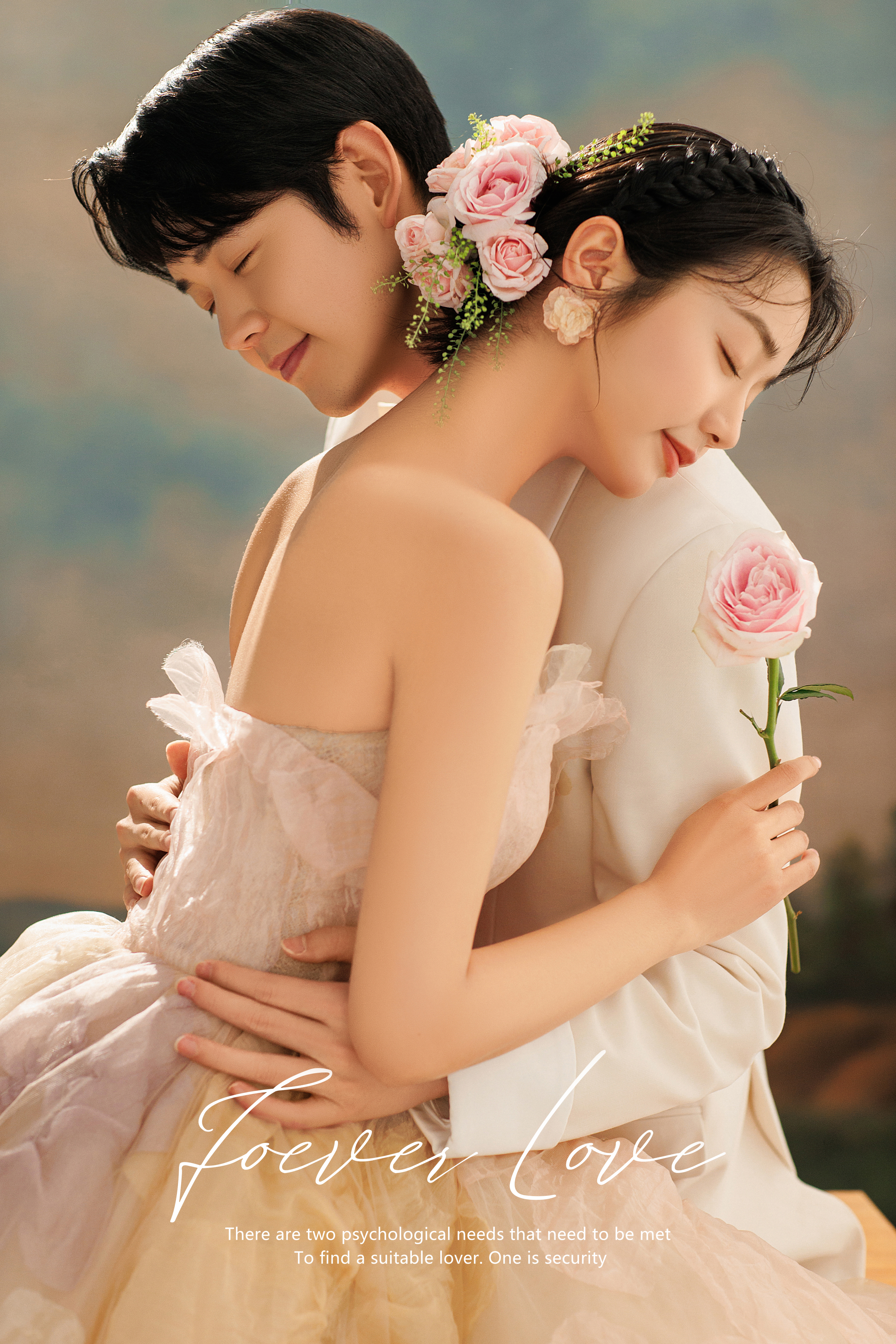 【甜茶少女感】美到发光的油画风婚纱照