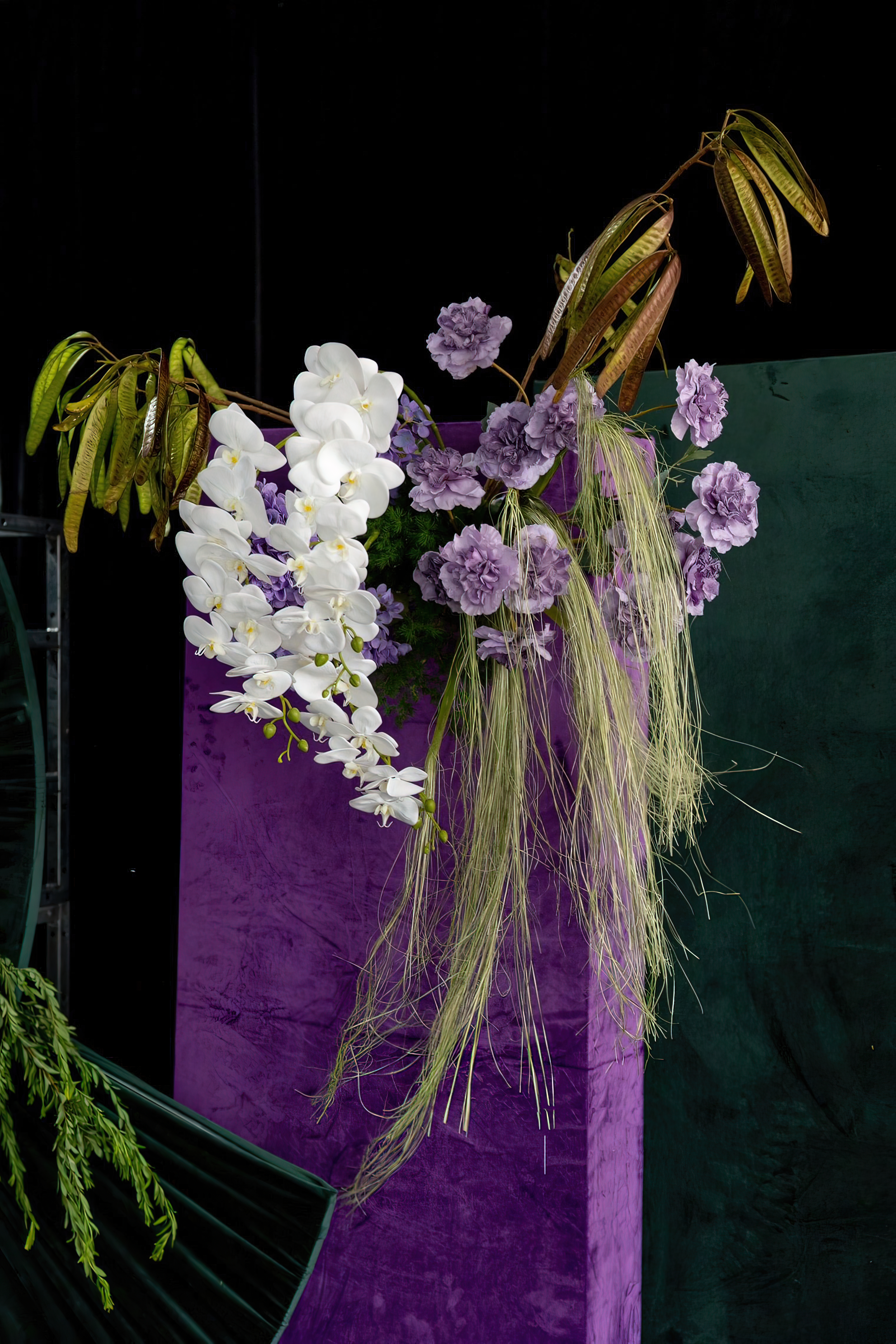 【拾爱】小预算订婚宴/回门宴紫色与墨绿色搭配