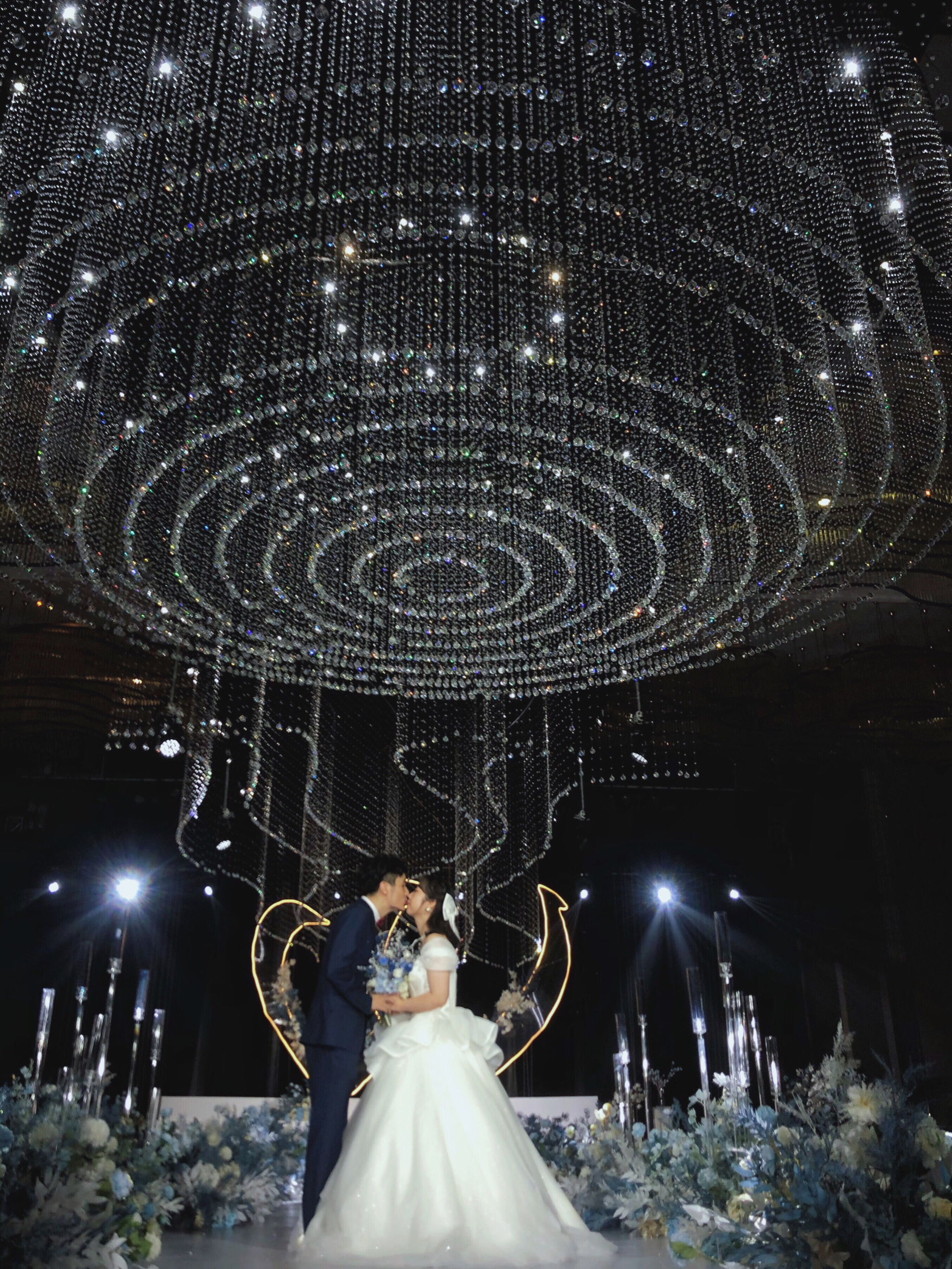 水晶吊顶太美了