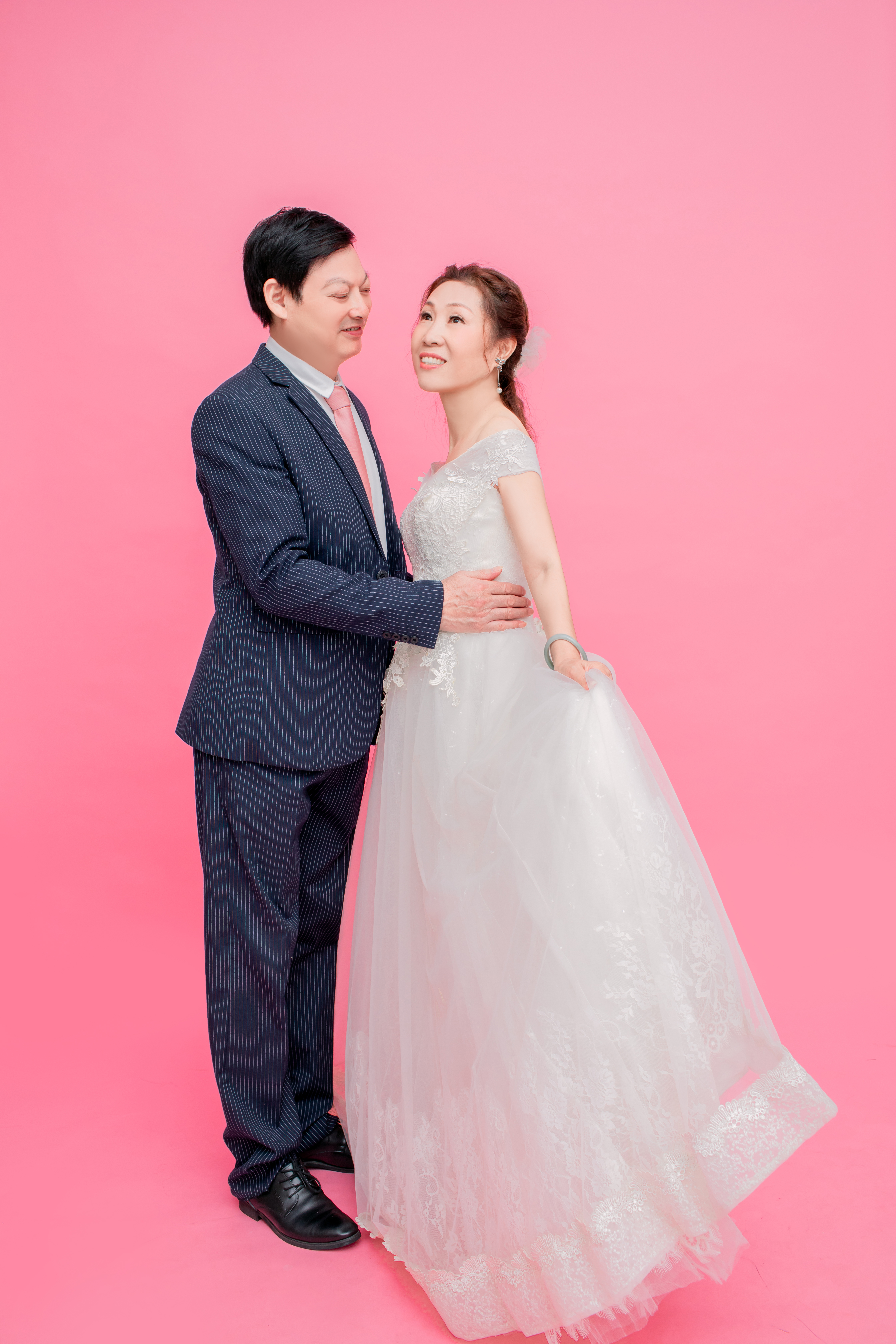 老人婚纱内景拍摄（纯背景+实景）