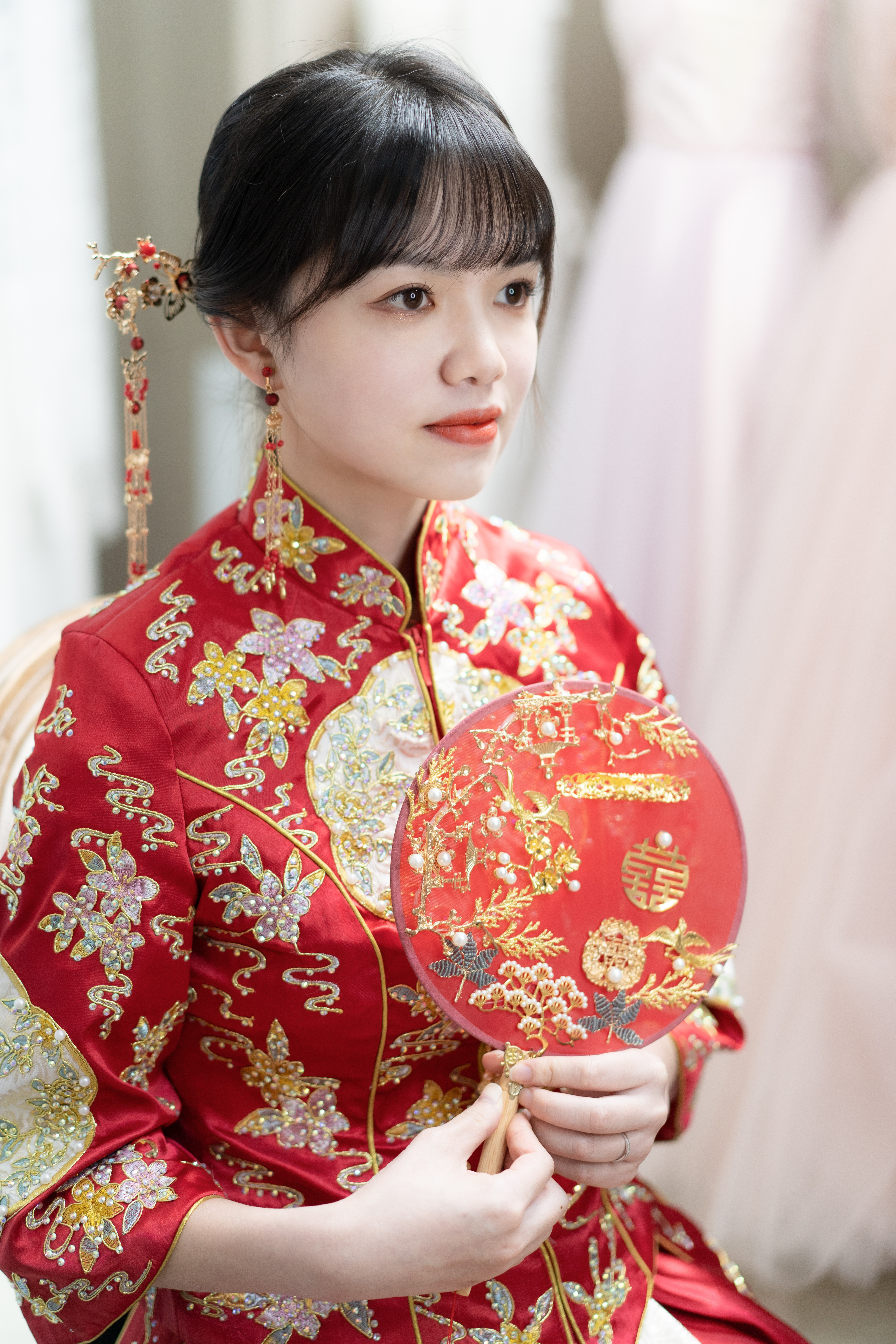 传统的出门中式造型