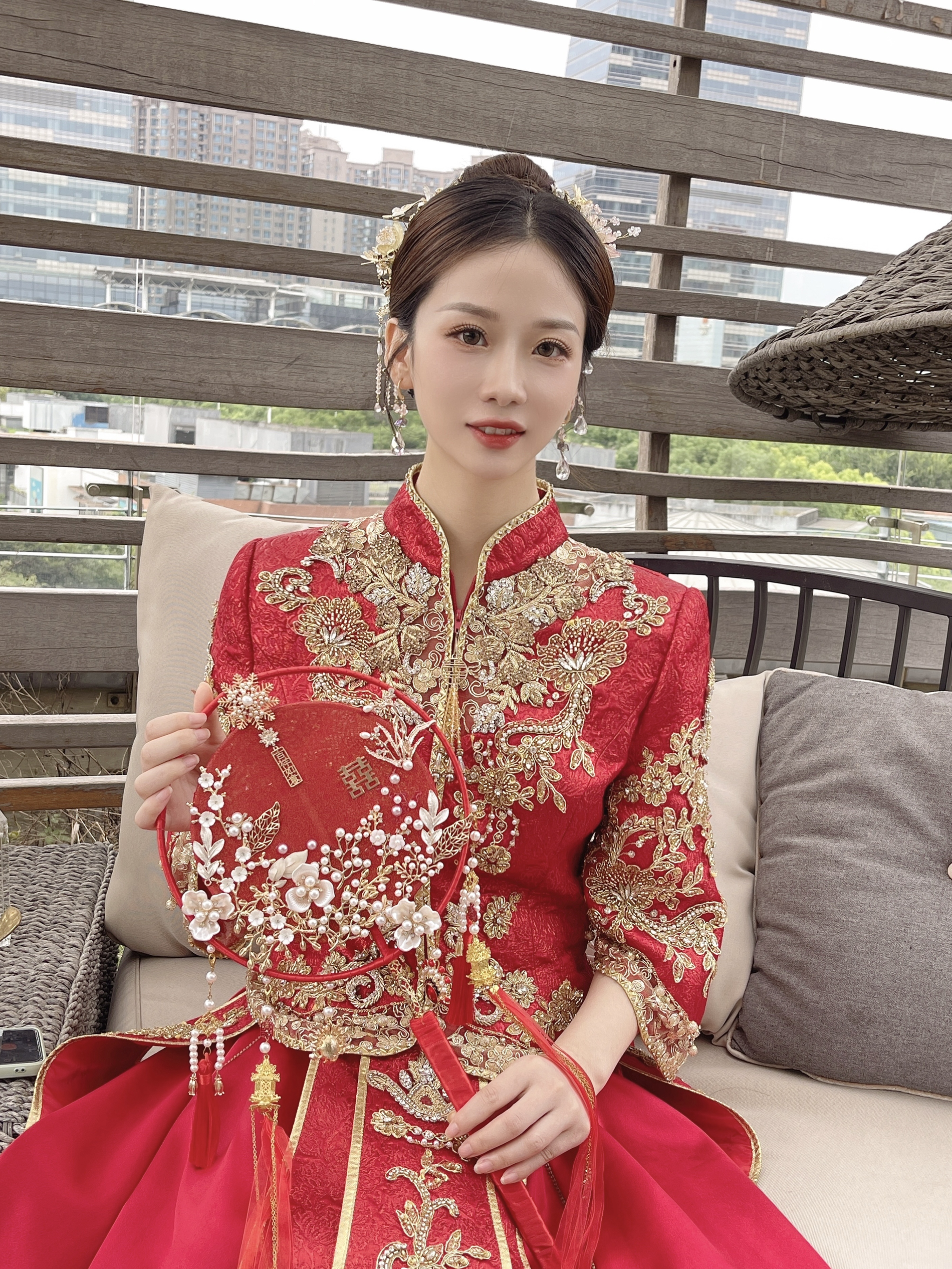 杭州蕭山周邊附近南陽(yáng)義蓬新娘早/晚跟妝