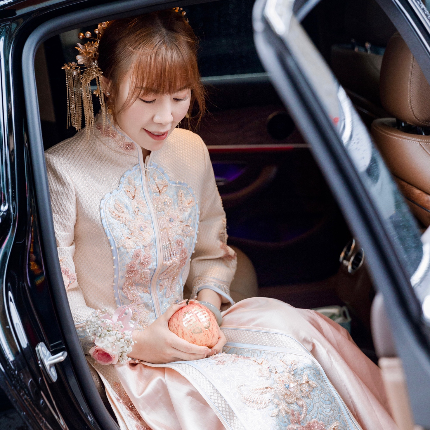           香檳色婚禮，溫柔色。