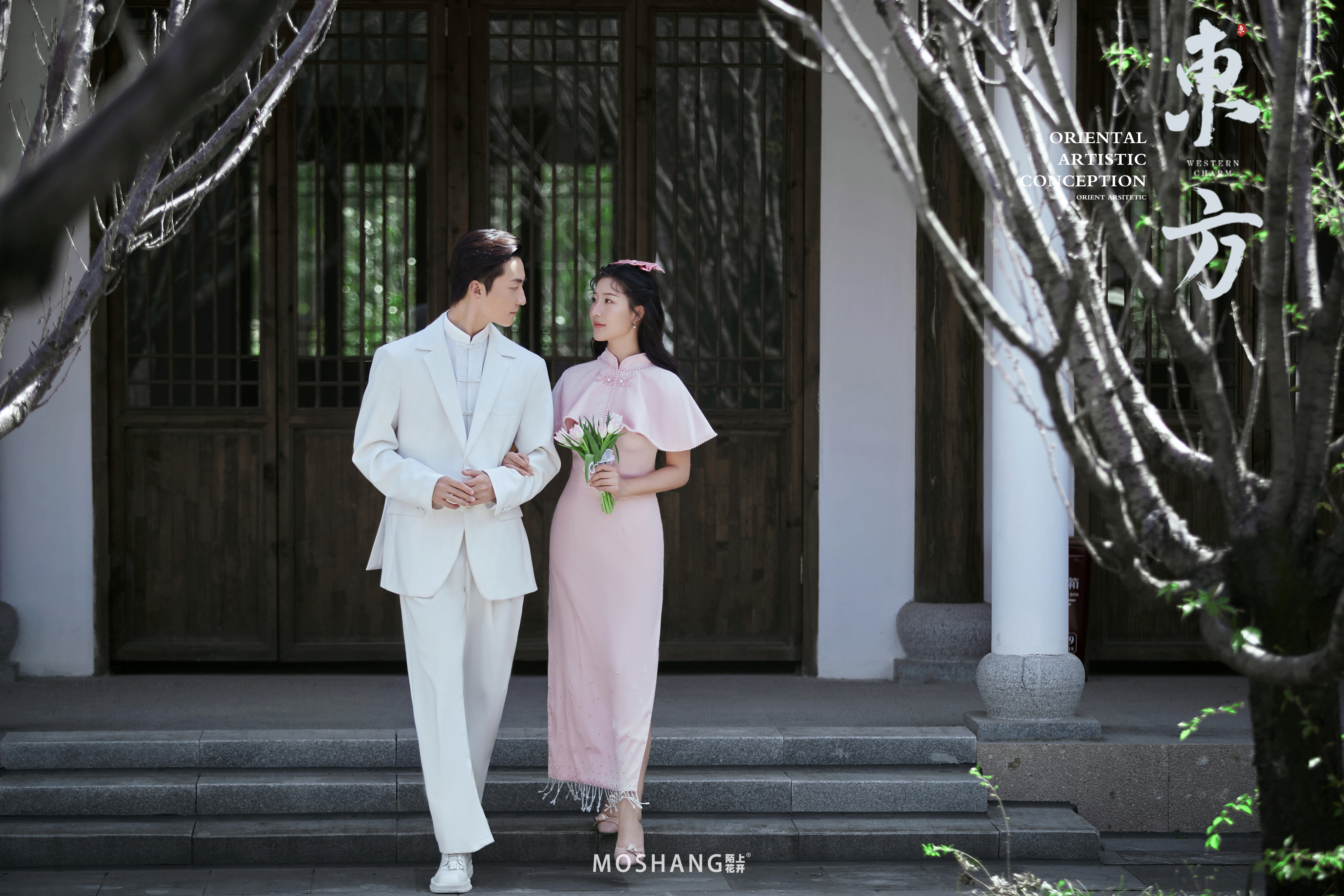 立拍立看！【店長力推】高定婚紗戶外森系婚紗照