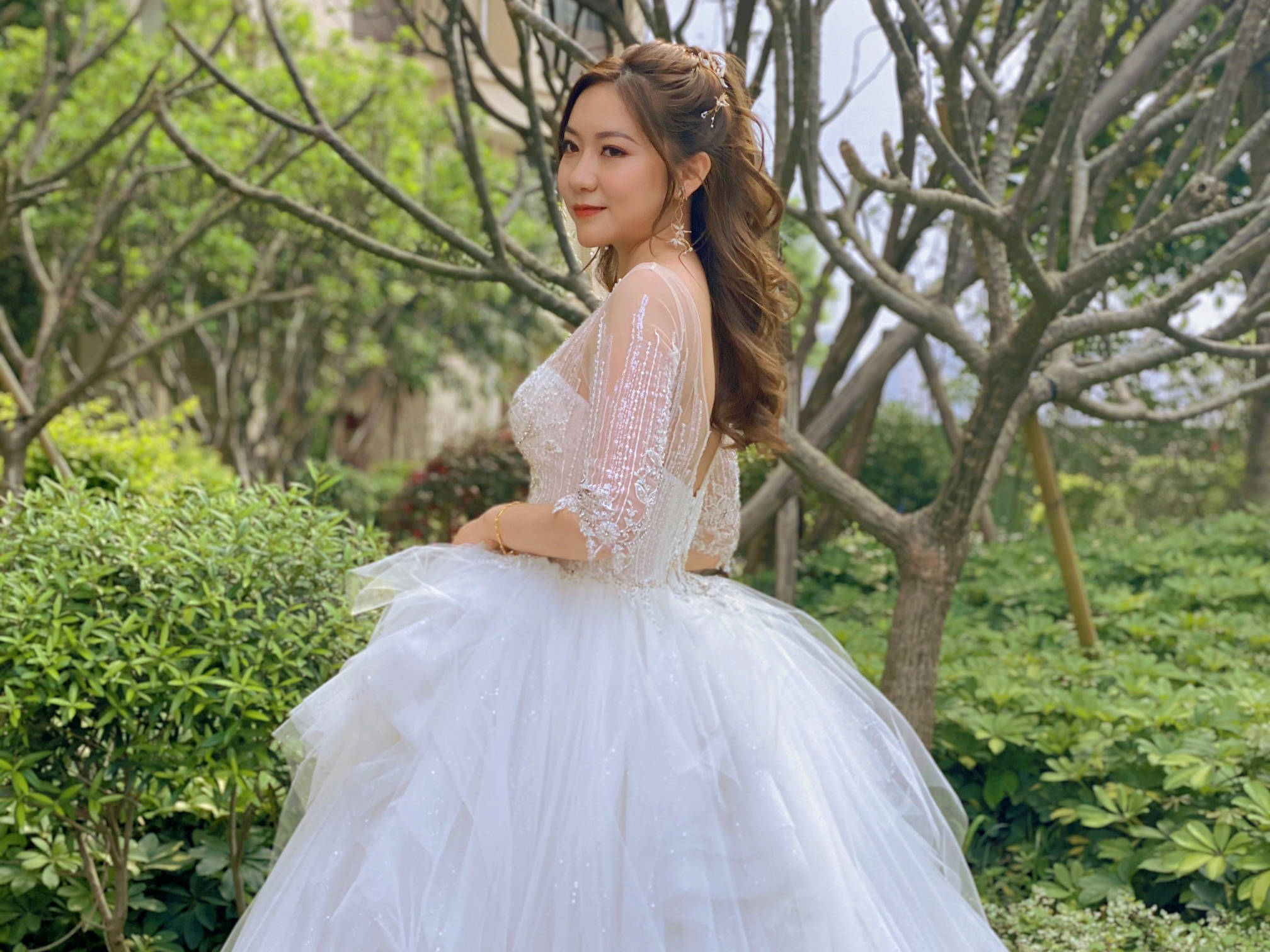 中山新娘全天跟妆，无暇清透新娘妆