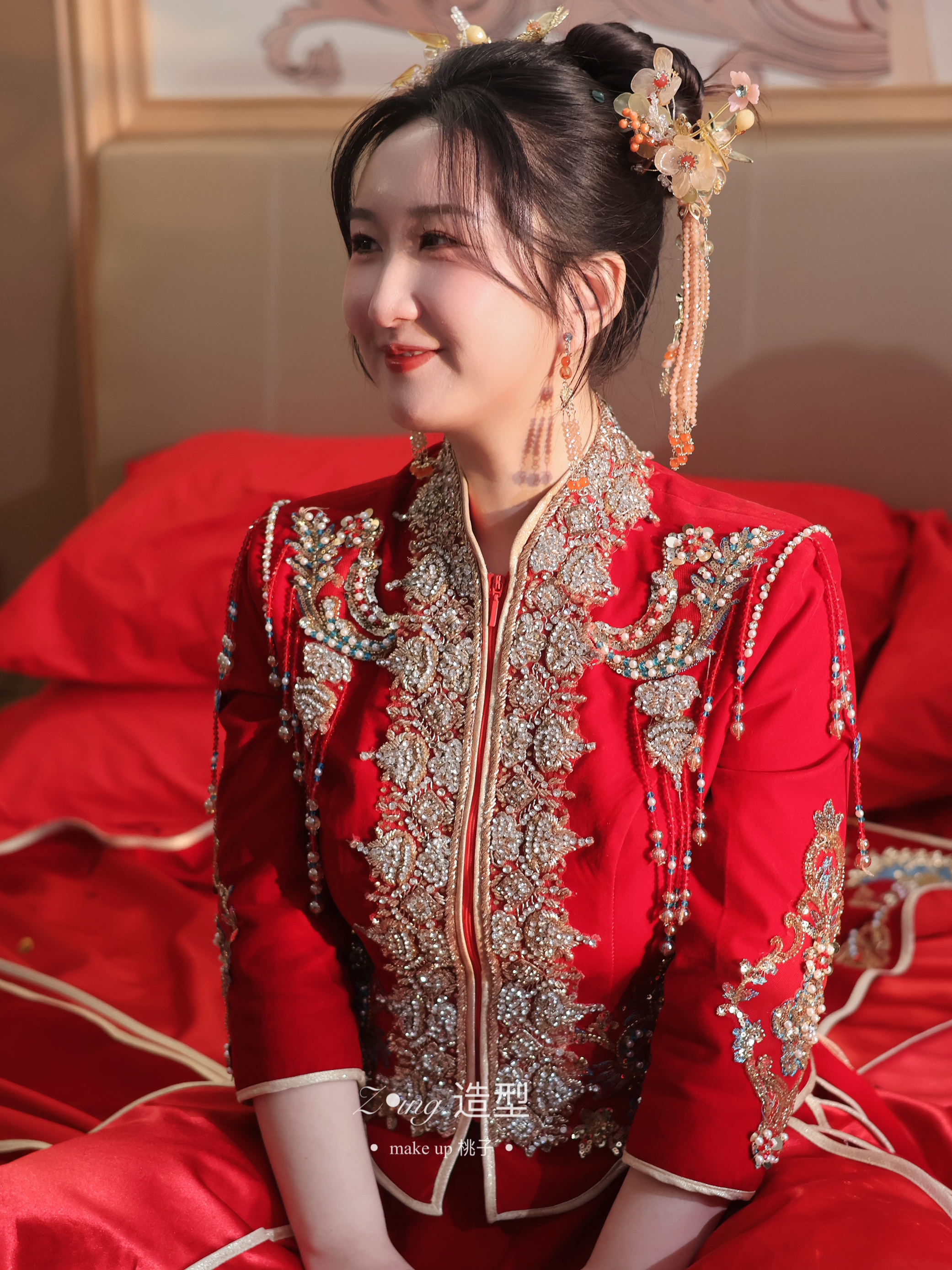 高级化妆师减龄秀禾妆造+妈妈妆