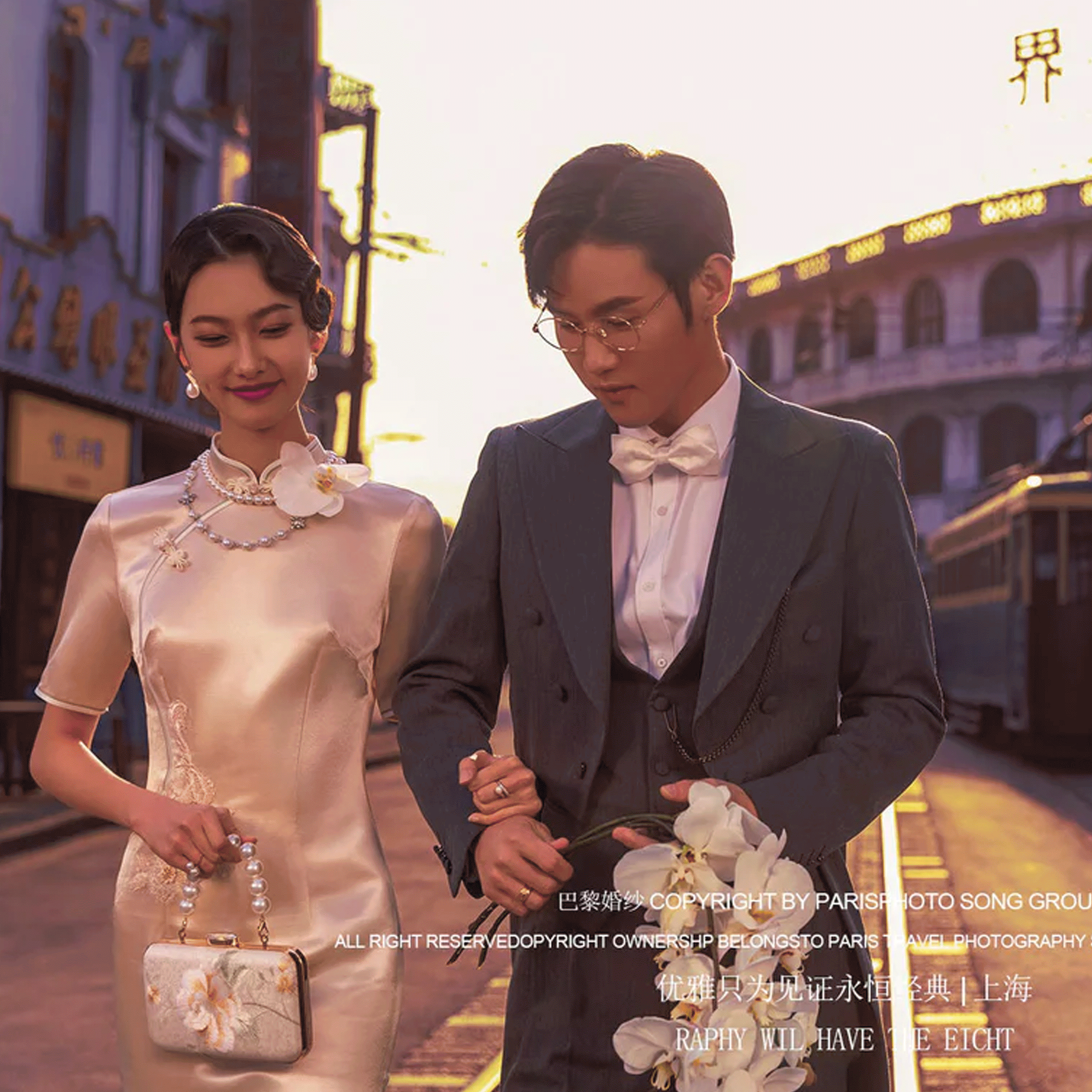 <上海车墩影视城+外滩夜景>系列网红基地/电影感