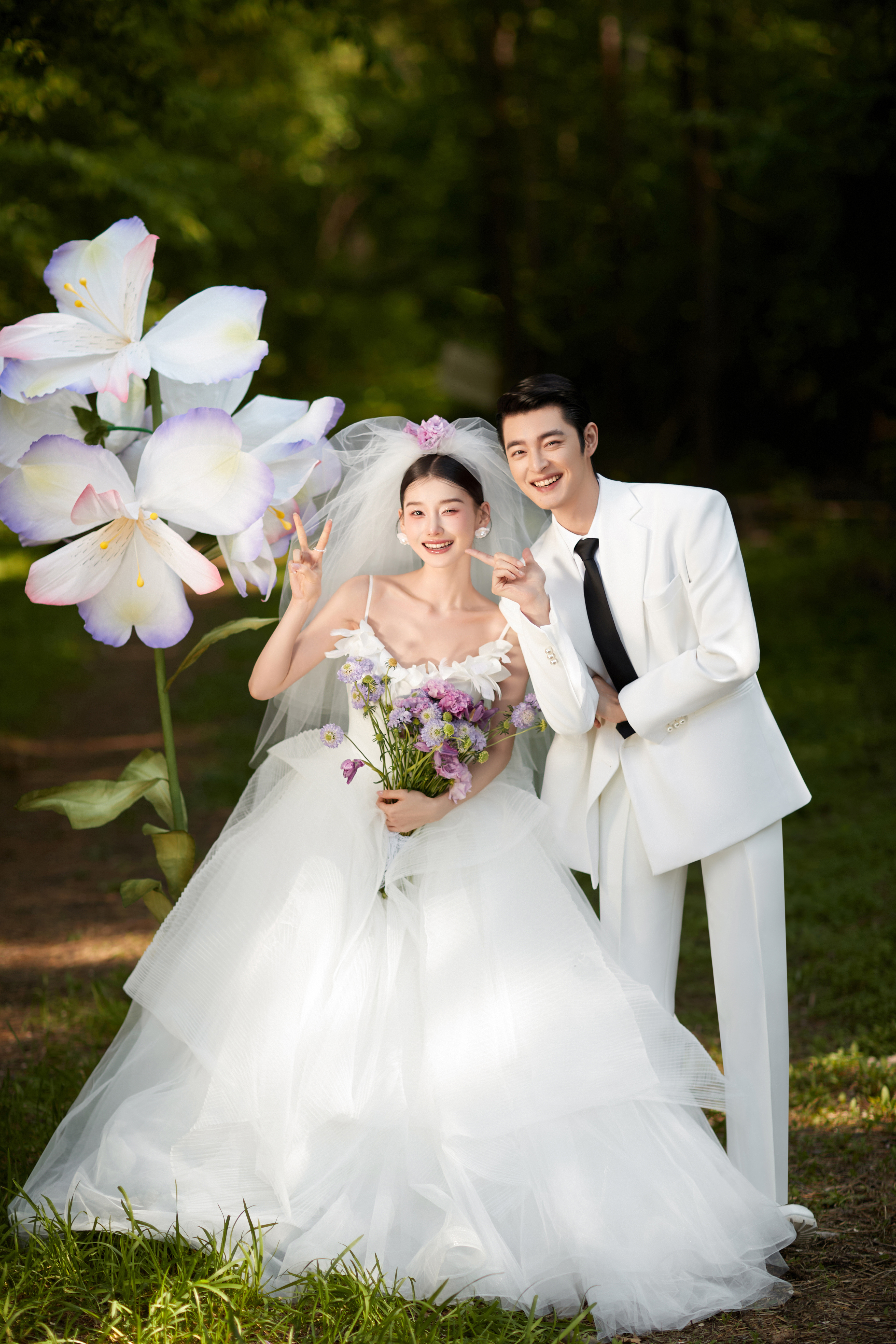 法式油画 · 森系婚纱照❤内外景双拍+底片全送