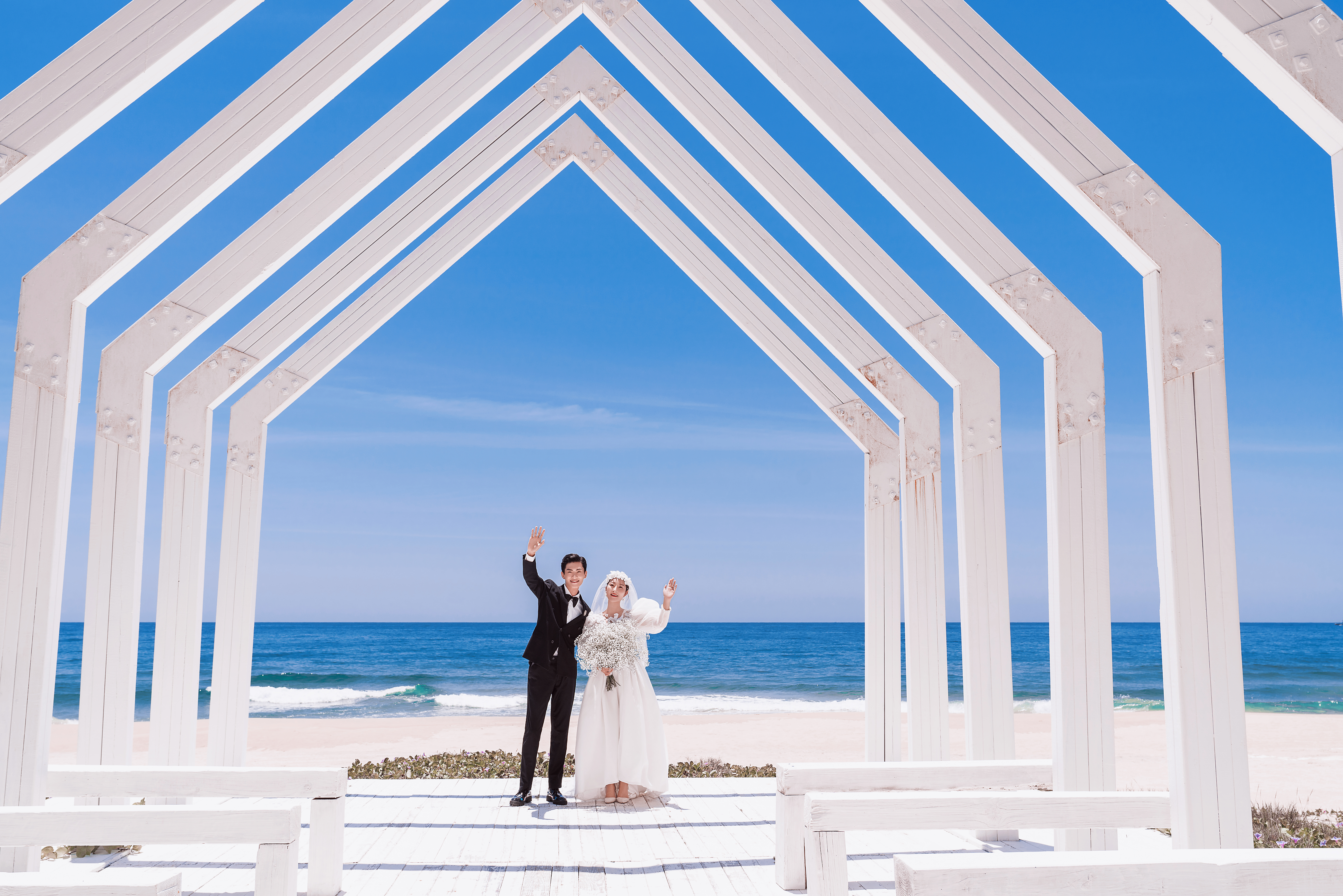 万宁陵水梦幻呆呆岛婚纱礼服目的地婚礼旅拍摄影