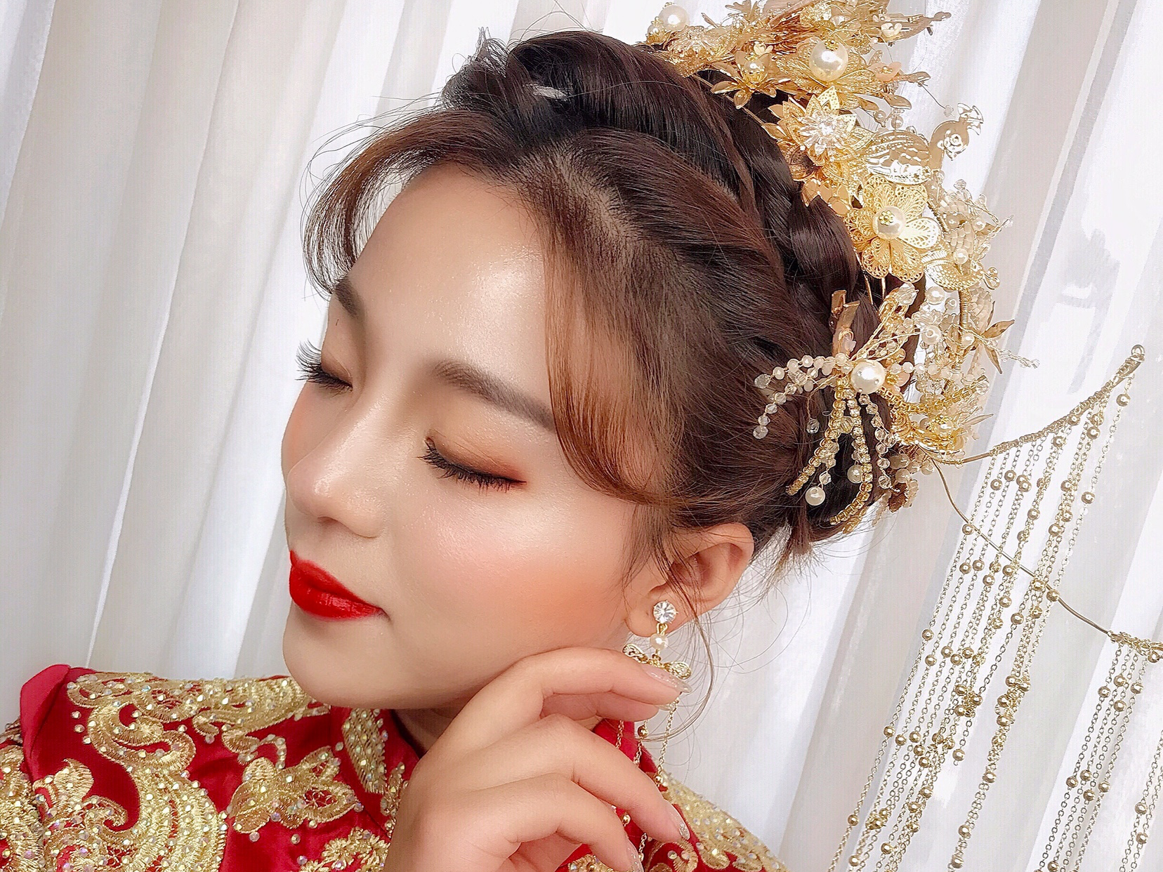 专家级新娘跟妆化妆师全程跟妆