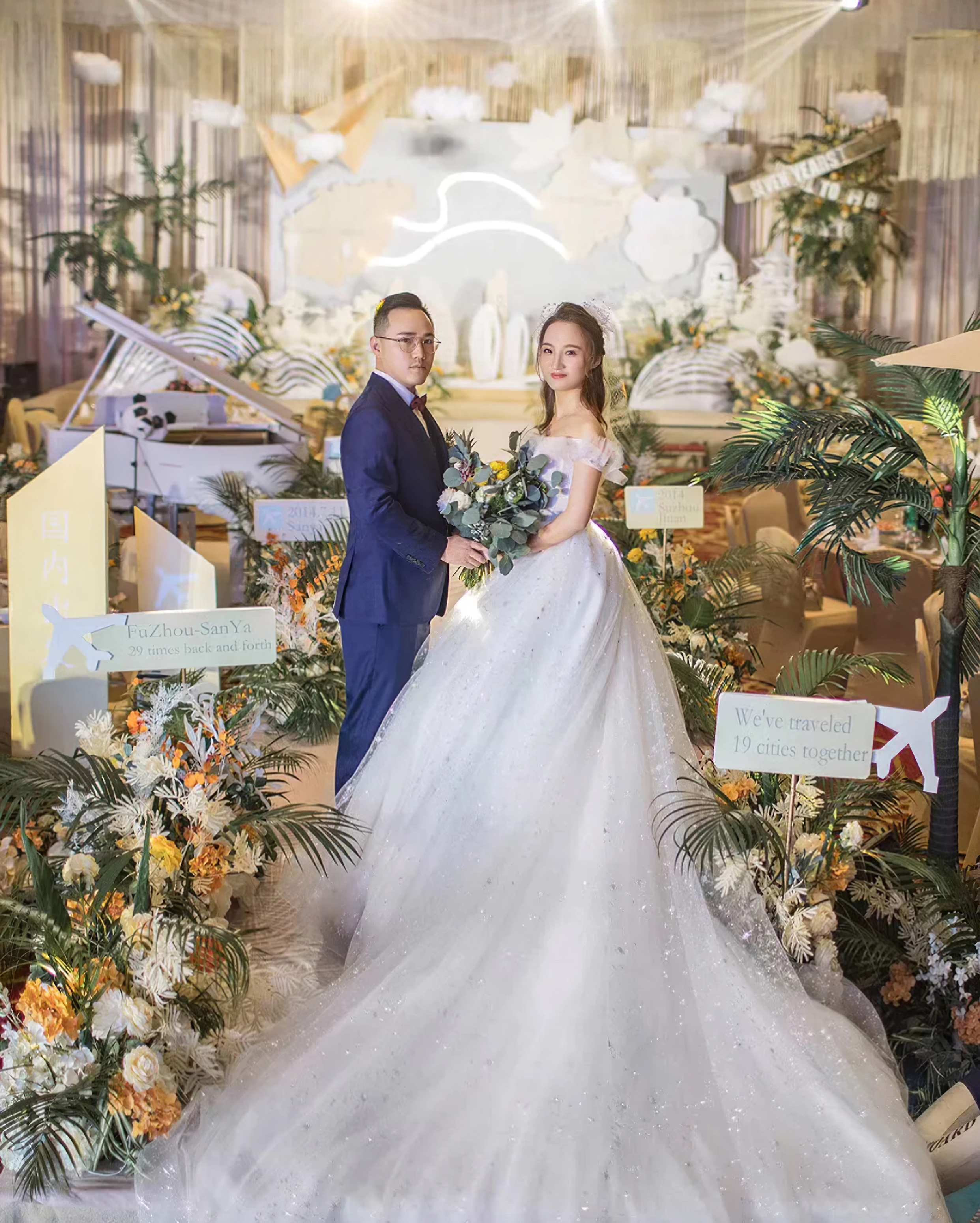 梦幻秘密花园香槟色轻奢婚礼