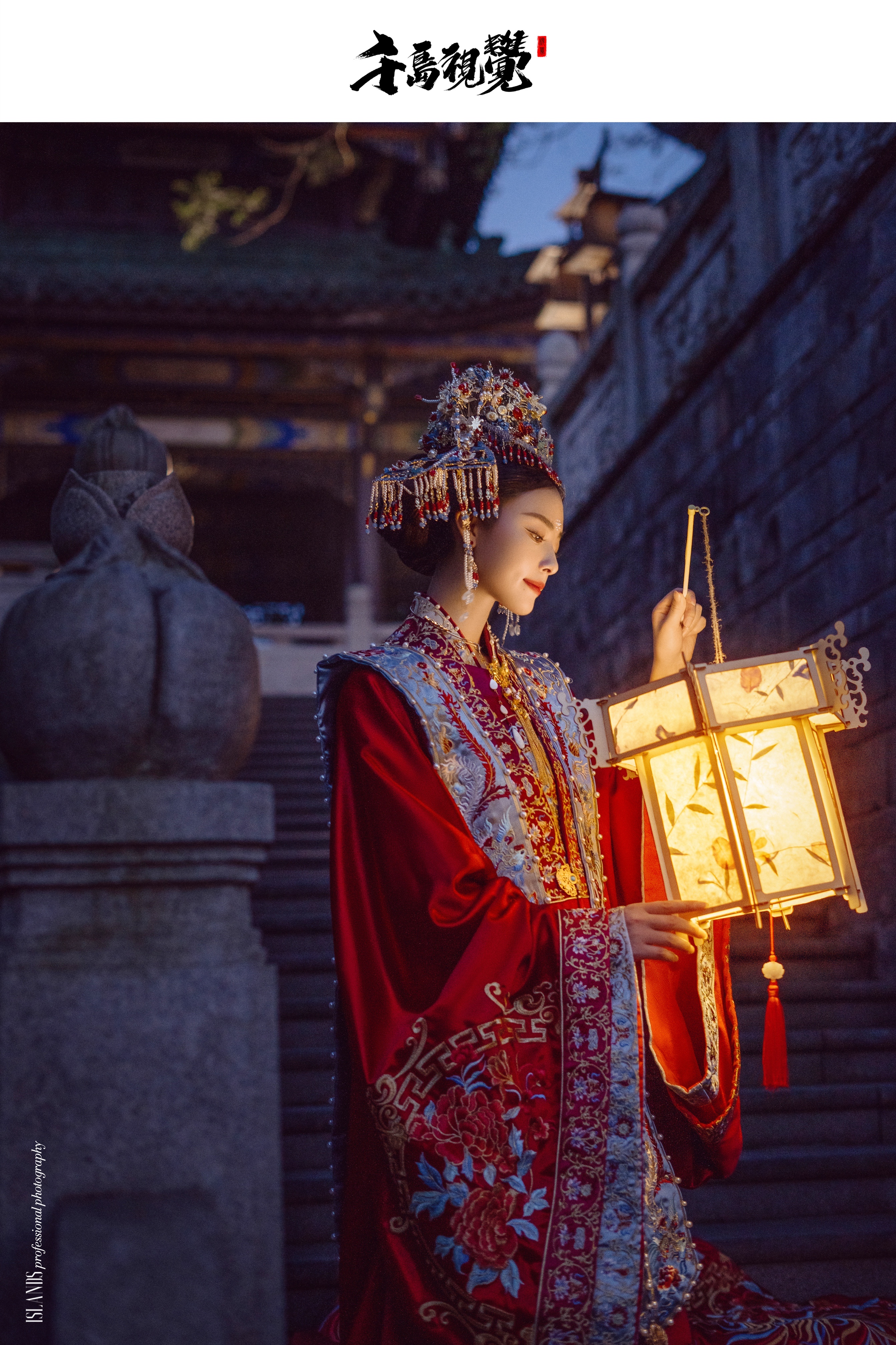 婚纱照一定要拍的夜景汉服婚纱照！氛围感天花板