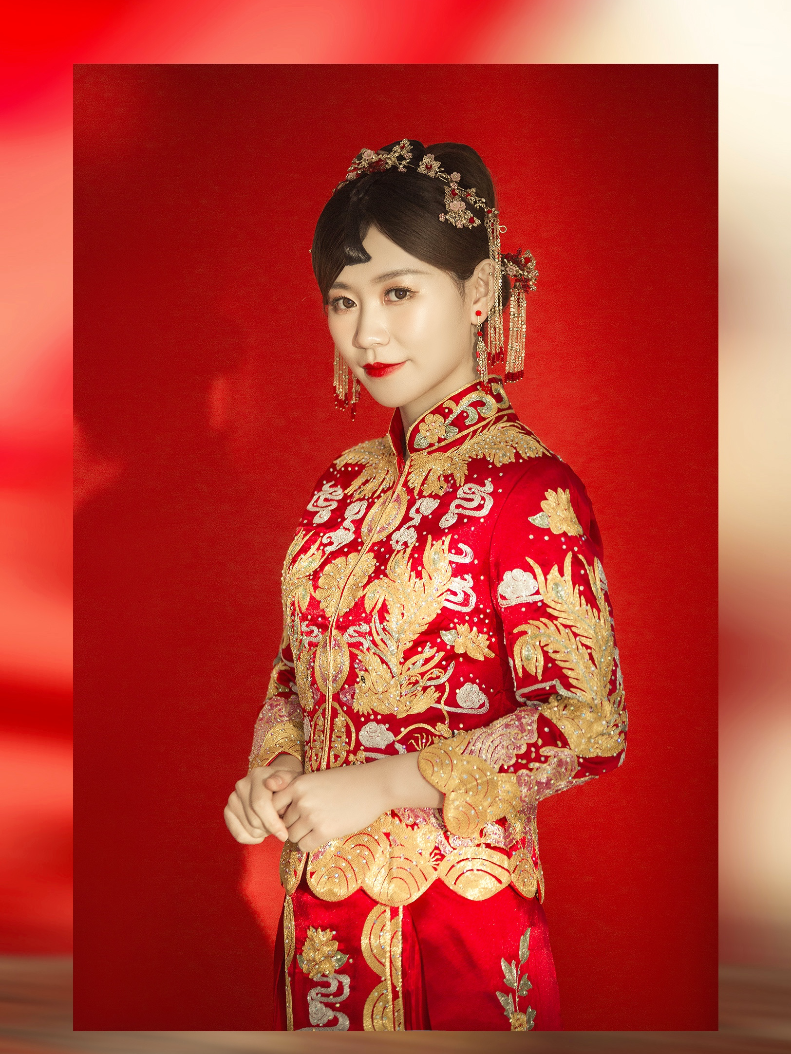 【婉唐婚纱】超值租赁 齐地纱+秀禾