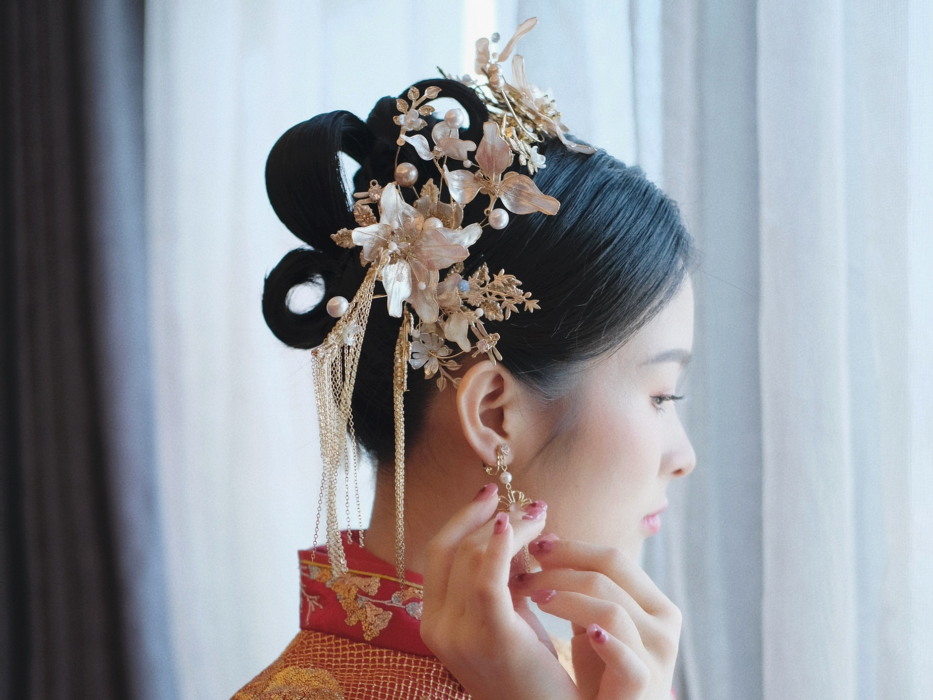 【婵蜜美学】中式新娘早妆/晚宴妆（不含跟妆）