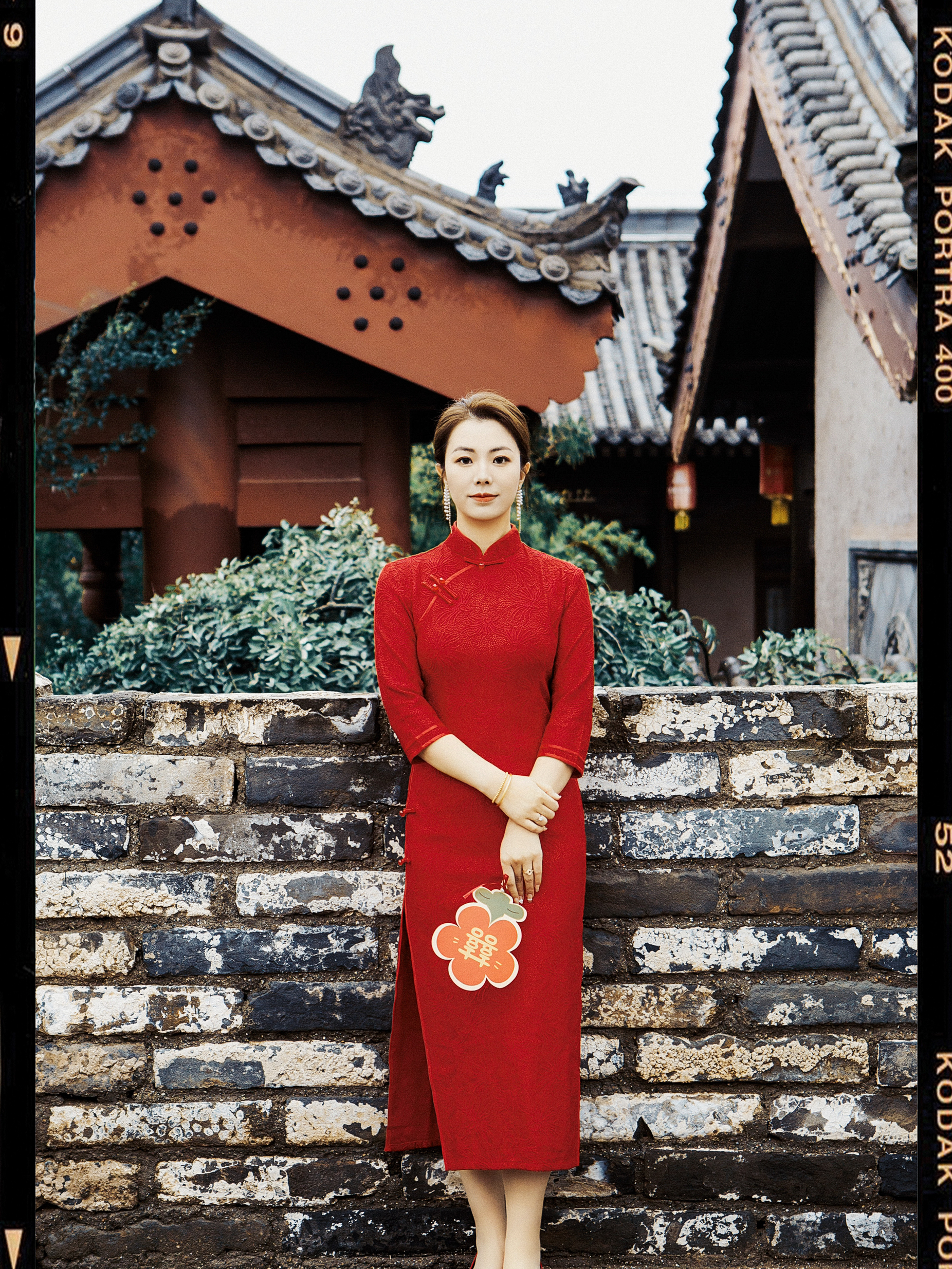婚礼上的红色旗袍