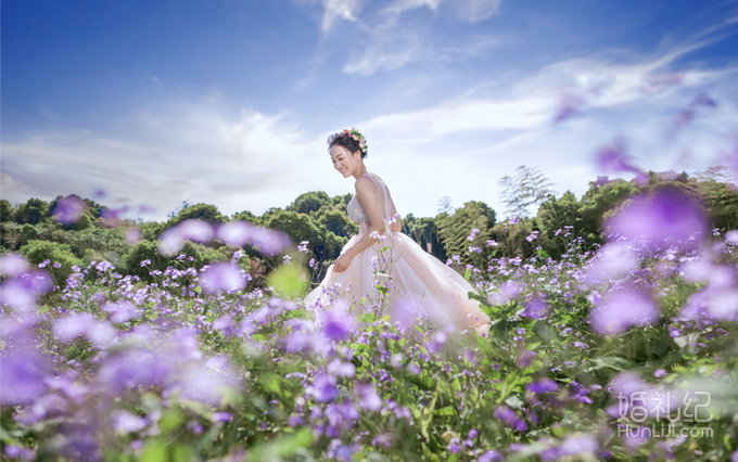 （客片）花海中，爱的语言