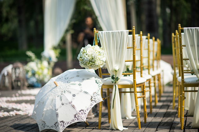 花記行简约古典白绿色婚礼