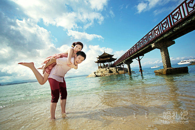 蜈支洲岛浪漫拍摄