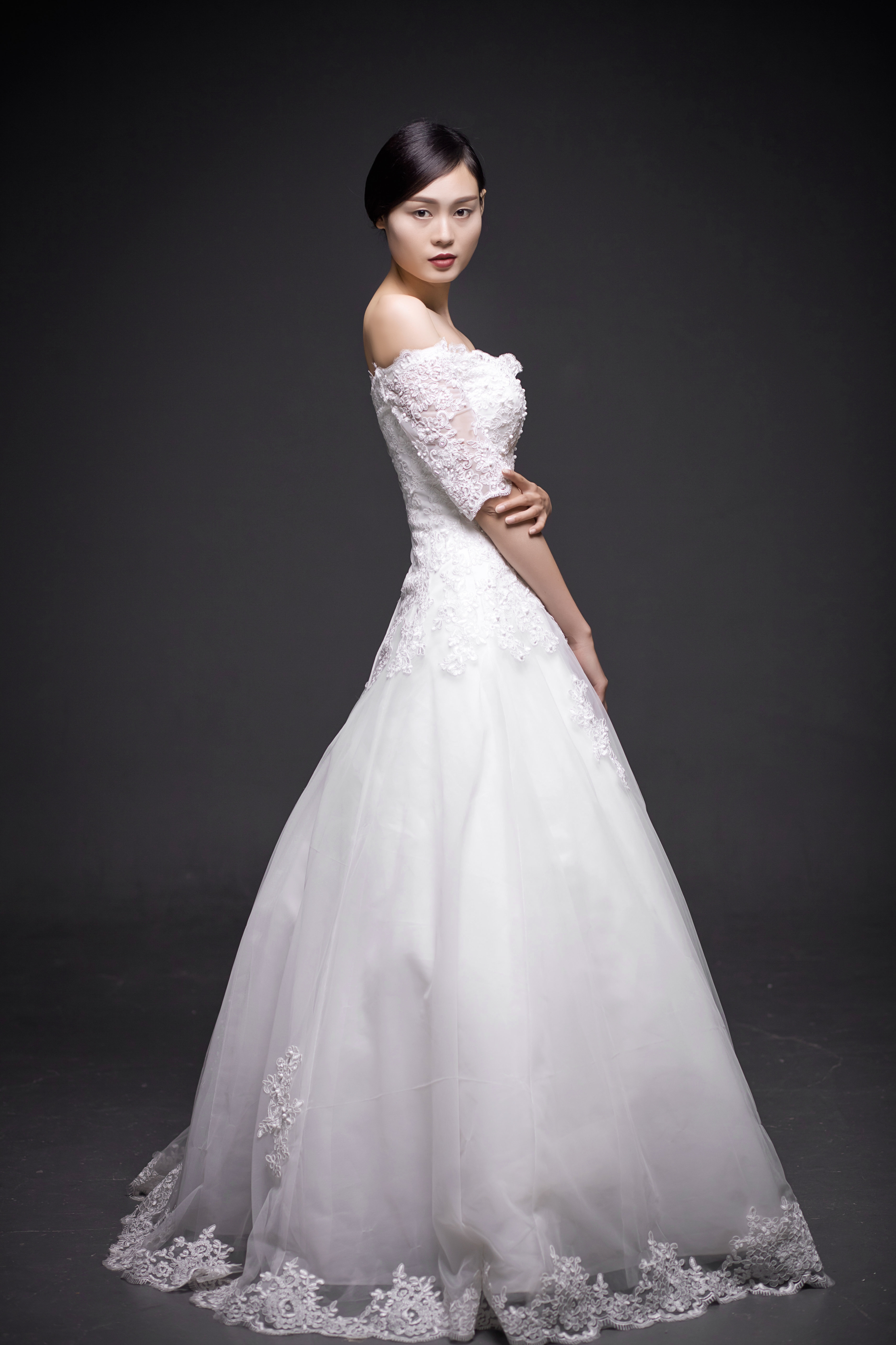 蕾丝·完美新娘套系 ▏出门纱 主纱 -婚纱礼服【婚礼纪】