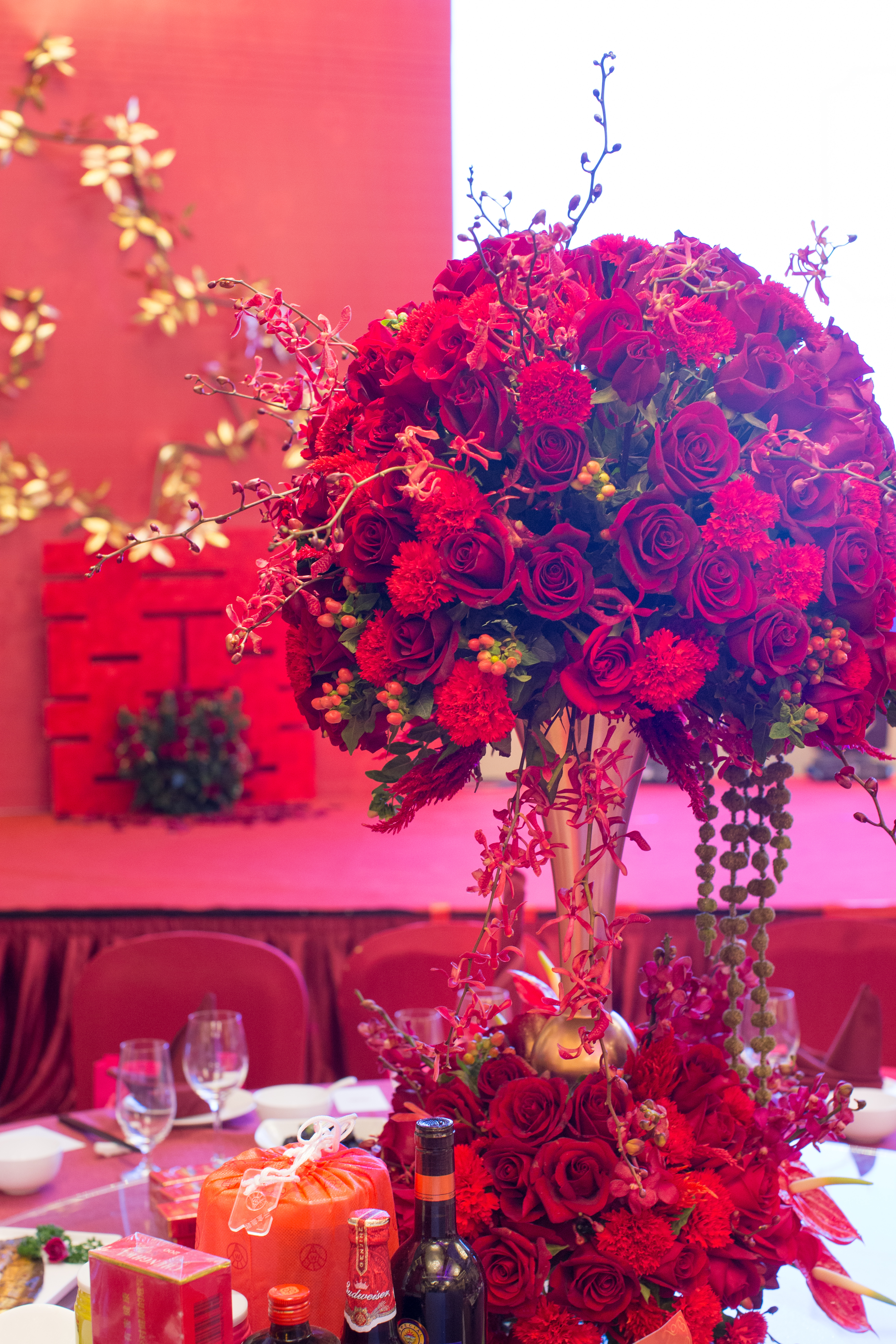 【印象派】中式鲜花婚礼《凤求凰》送四大金刚