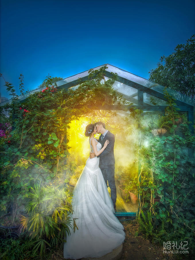 【诺汐视觉】梦幻花房中の唯美浪漫婚纱照 -婚纱摄影【婚礼纪】