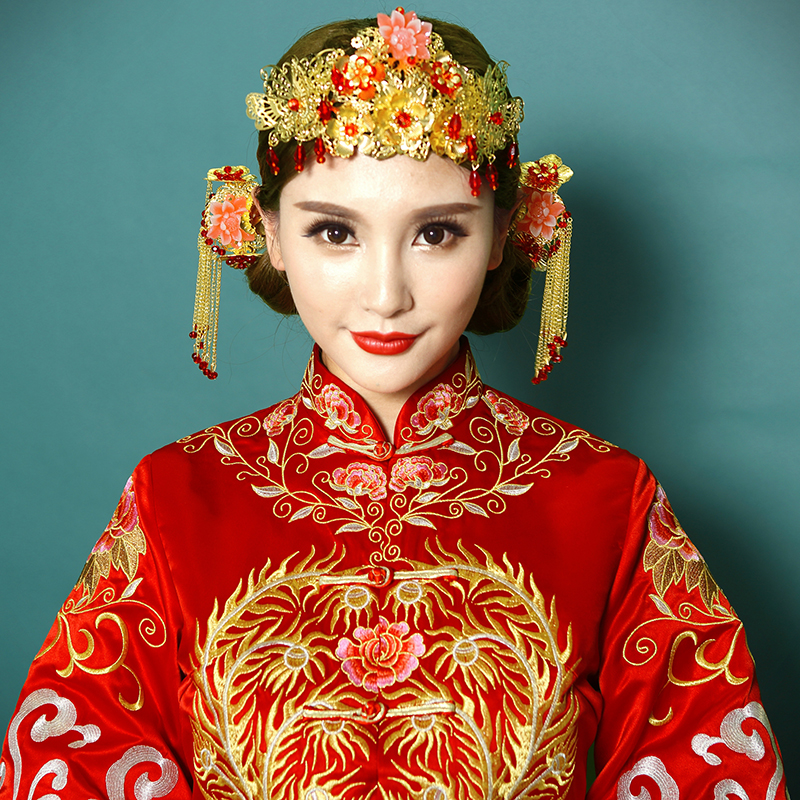 新款婚纱礼服 复古中式嫁衣新娘结婚嫁衣 敬酒服秀禾服龙凤褂